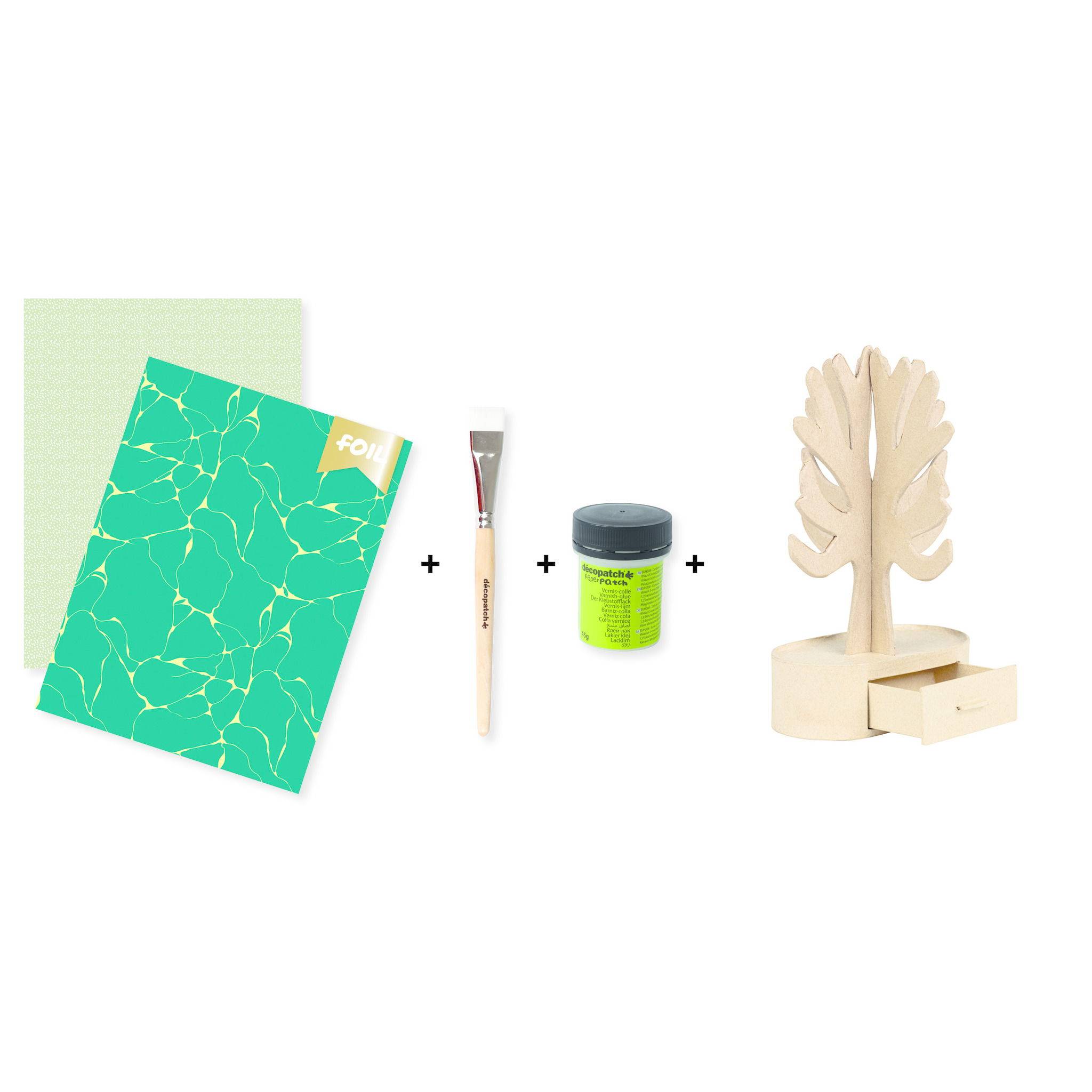 Décopatch 5x - Mini-Set Schmuckbaum KIT045C