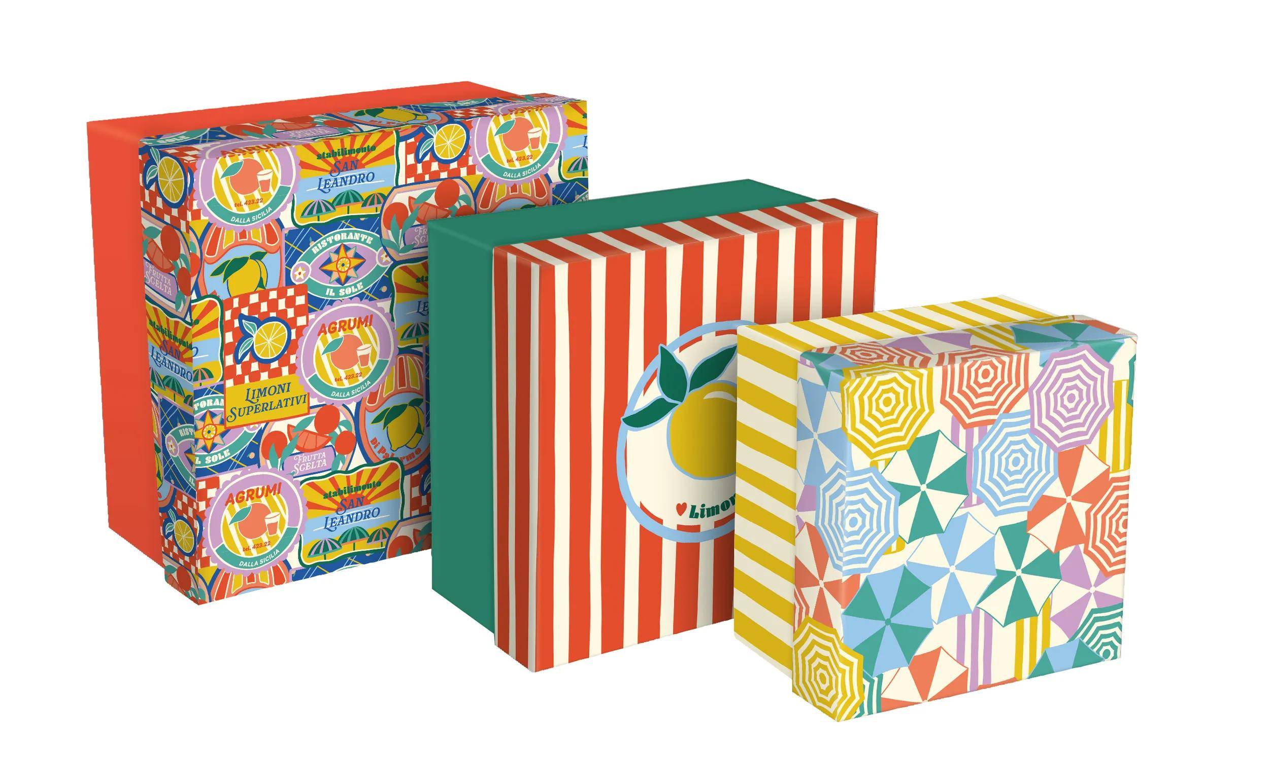 Clairefontaine 2x Set 3 Klappboxen 25x25x12 cm 20x20x11cm und 16x16x10cm 116281C