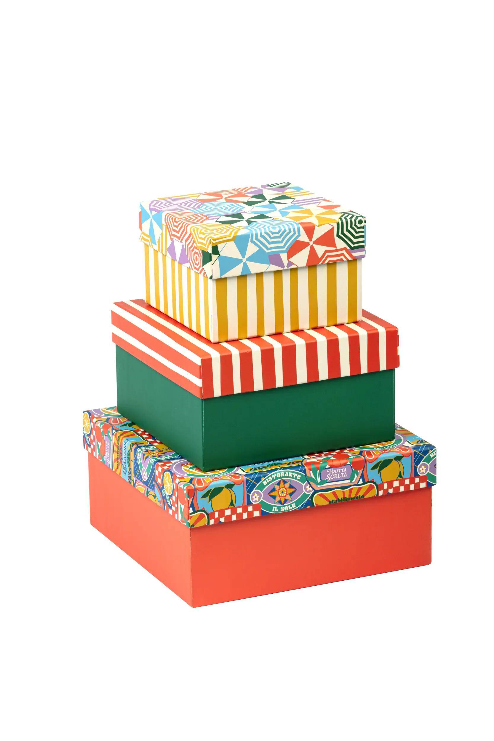 Clairefontaine 2x Set 3 Klappboxen 25x25x12 cm 20x20x11cm und 16x16x10cm 116281C