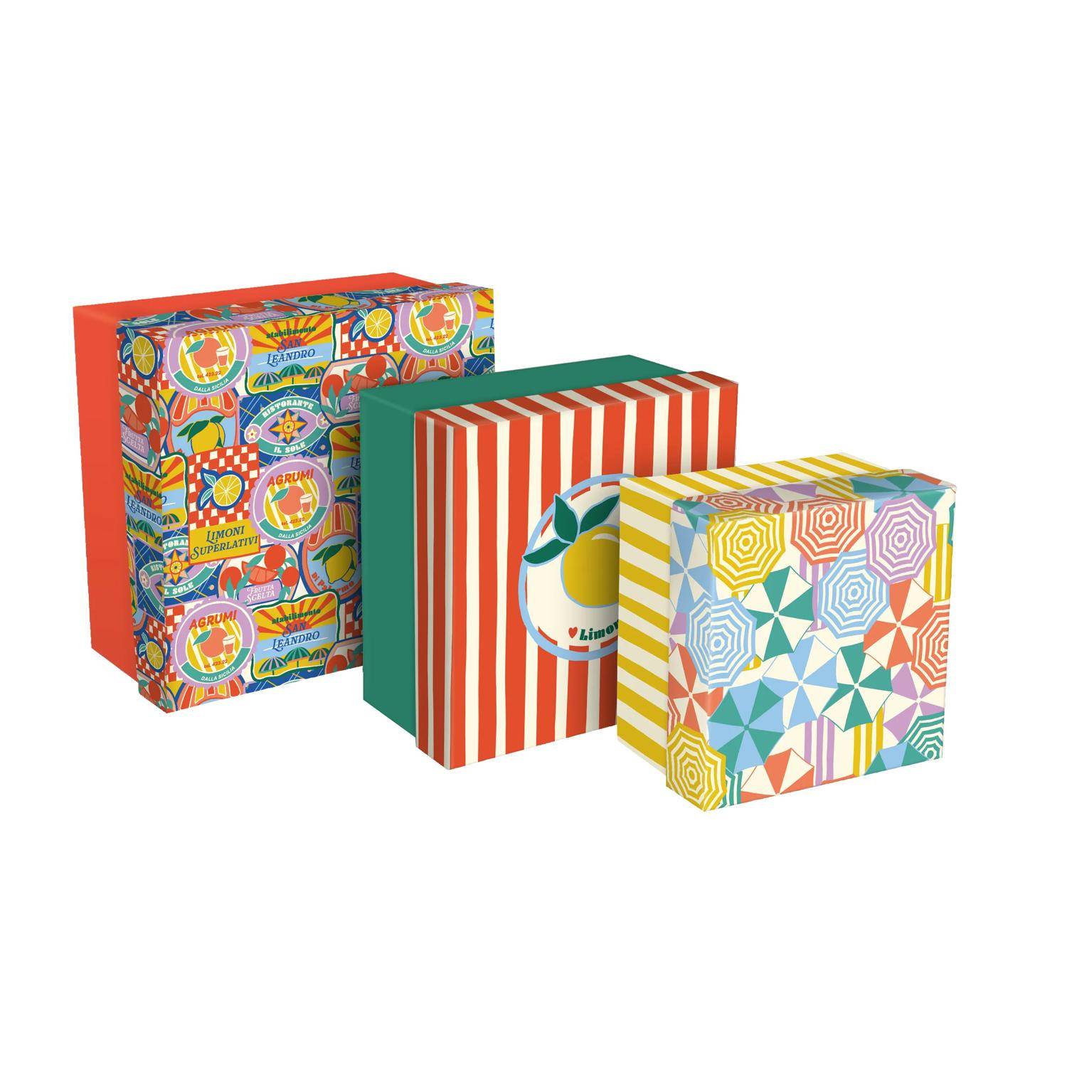 Clairefontaine 2x Set 3 Klappboxen 25x25x12 cm 20x20x11cm und 16x16x10cm 116281C