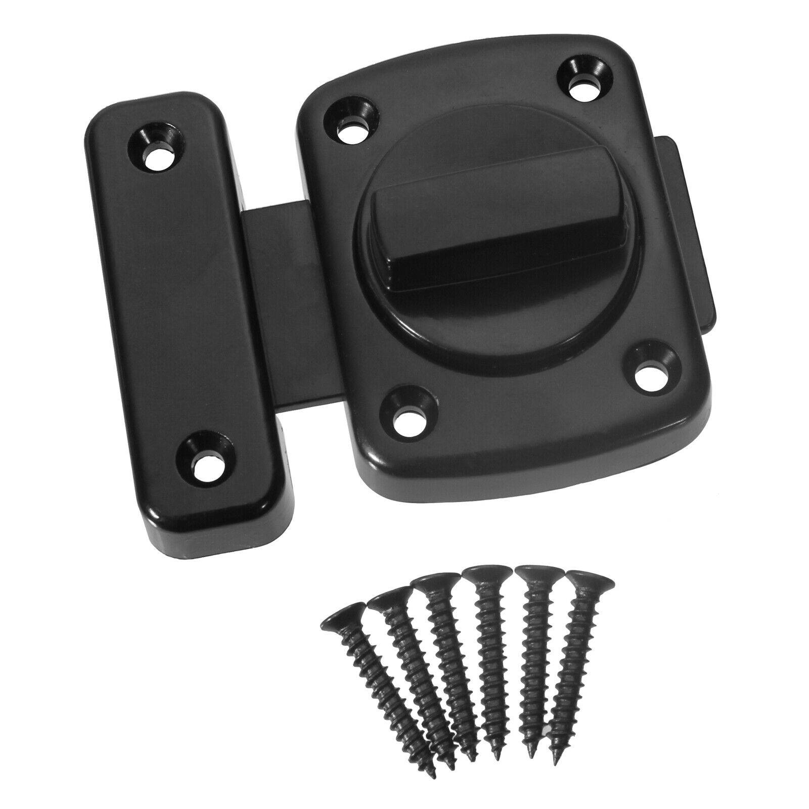 Großer Stabiler Drehriegel Türriegel Schubriegel Riegel Toilettenriegel Tür Türe Schwarz