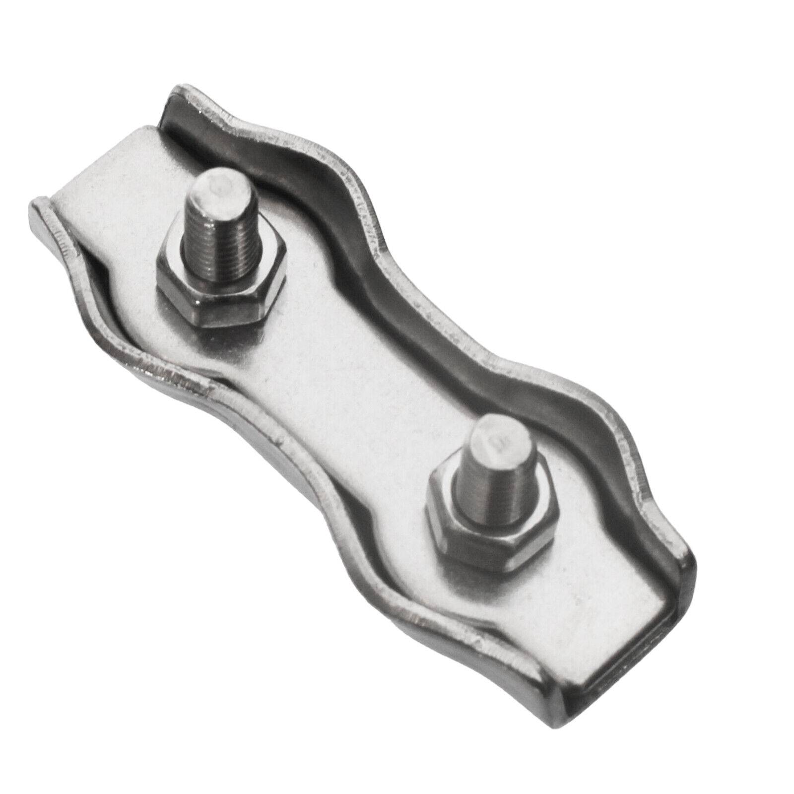 Drahtseilklemmen Seilklemmen Stahlseil Seil Klemme Simplex Duplex Bügel Kausche Duplex Klemme 4mm