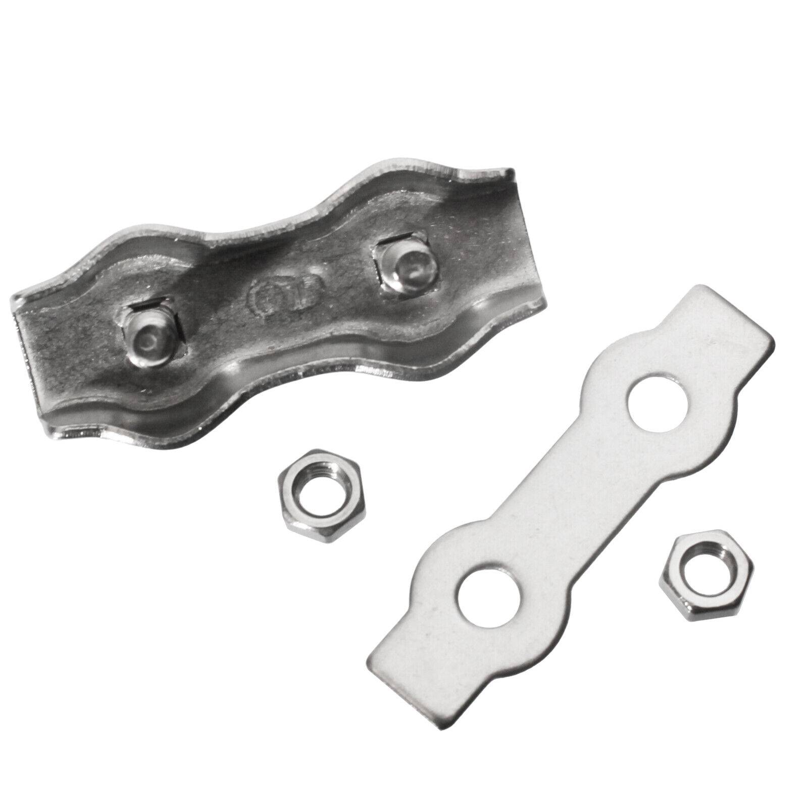 Drahtseilklemmen Seilklemmen Stahlseil Seil Klemme Simplex Duplex Bügel Kausche Duplex Klemme 2mm