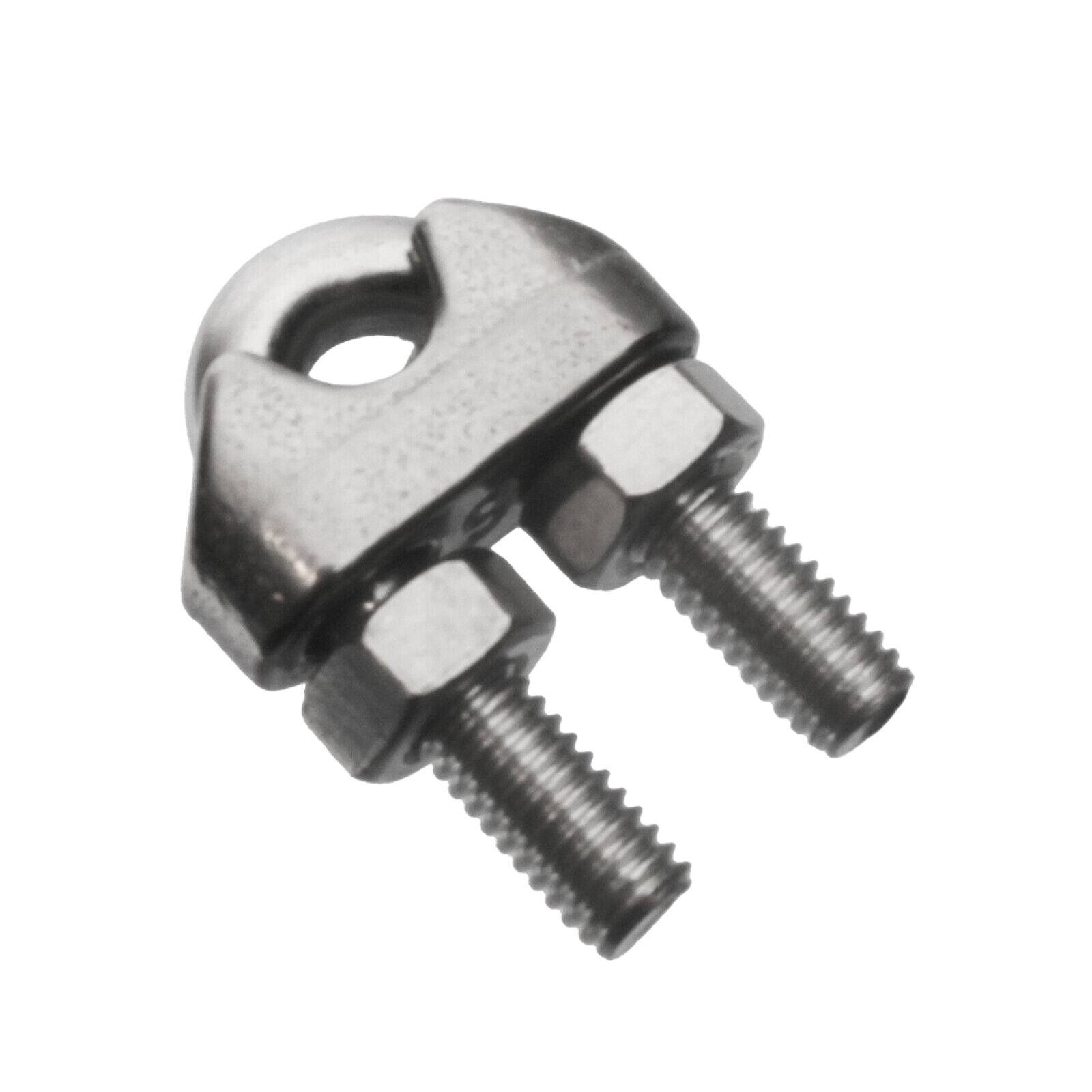 Drahtseilklemmen Seilklemmen Stahlseil Seil Klemme Simplex Duplex Bügel Kausche Bügel Klemme 4mm