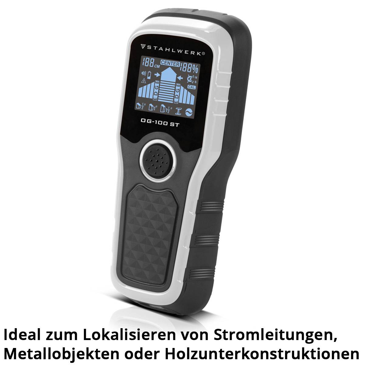 STAHLWERK Ortungsgerät OG-100 ST Wandscanner, Metalldetektor, Leitungssucher