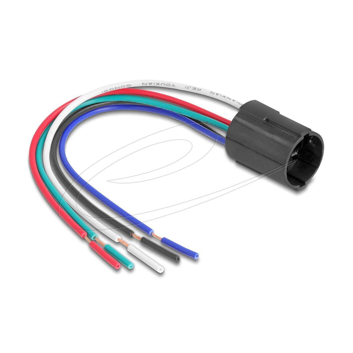 90793 - Delock Fassung für 16 mm 5 Pin Taster oder Schalter