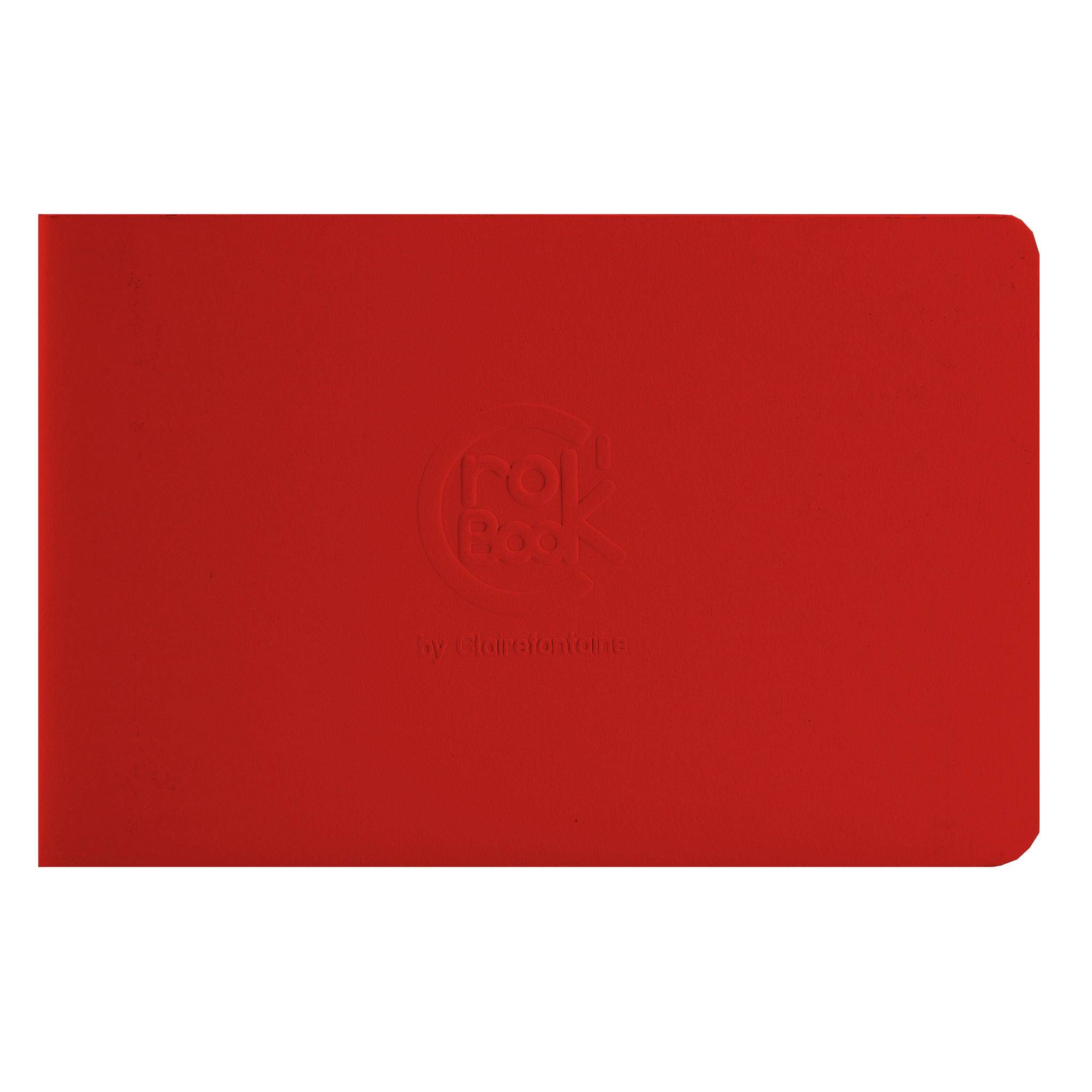 Clairefontaine 10x Skizzenheft 17x11cm, 24 Blatt weiß Rot 60341C