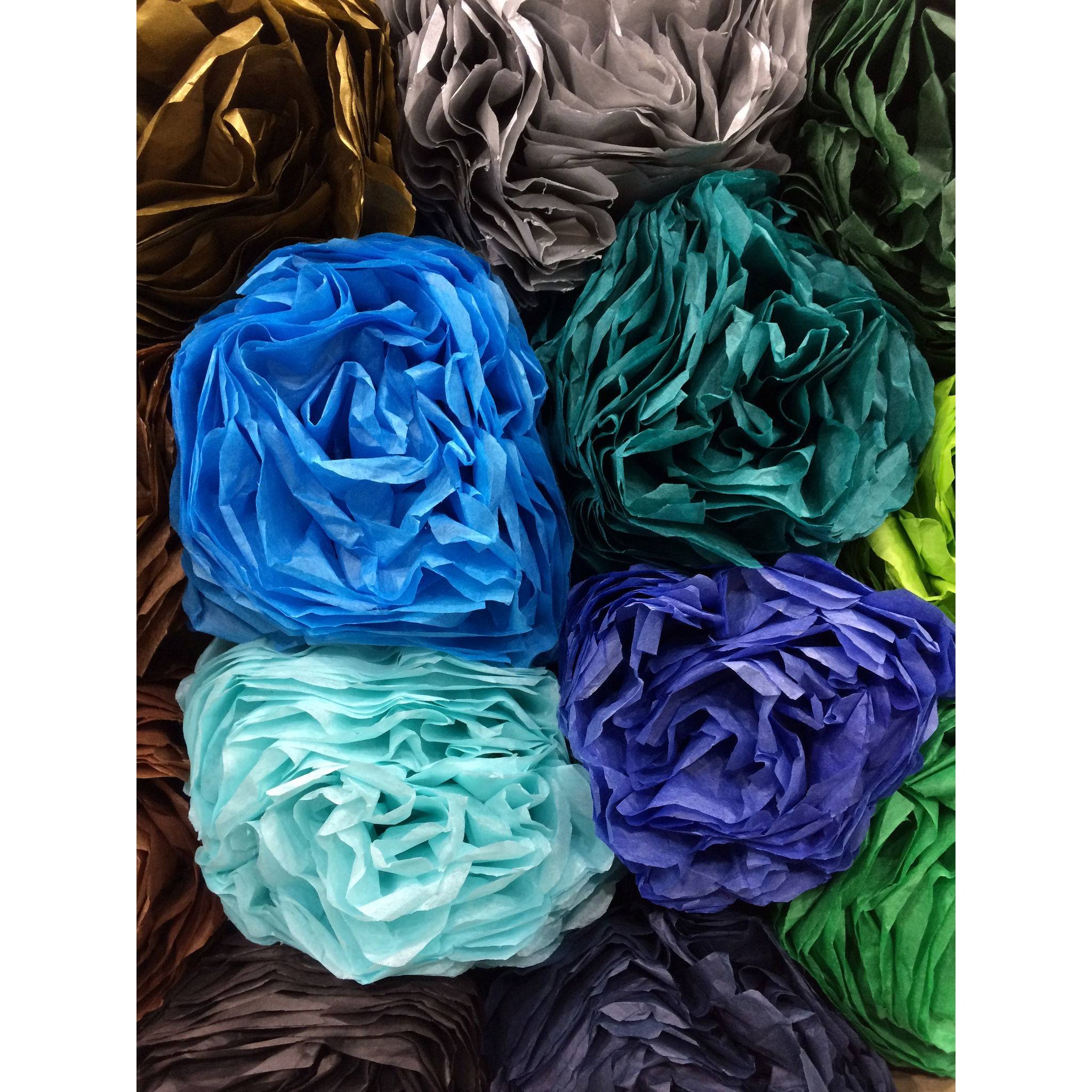 Clairefontaine 10x Seidenpapier, Pack. 8 Bogen 50x75cm - Glasgrün 95474C