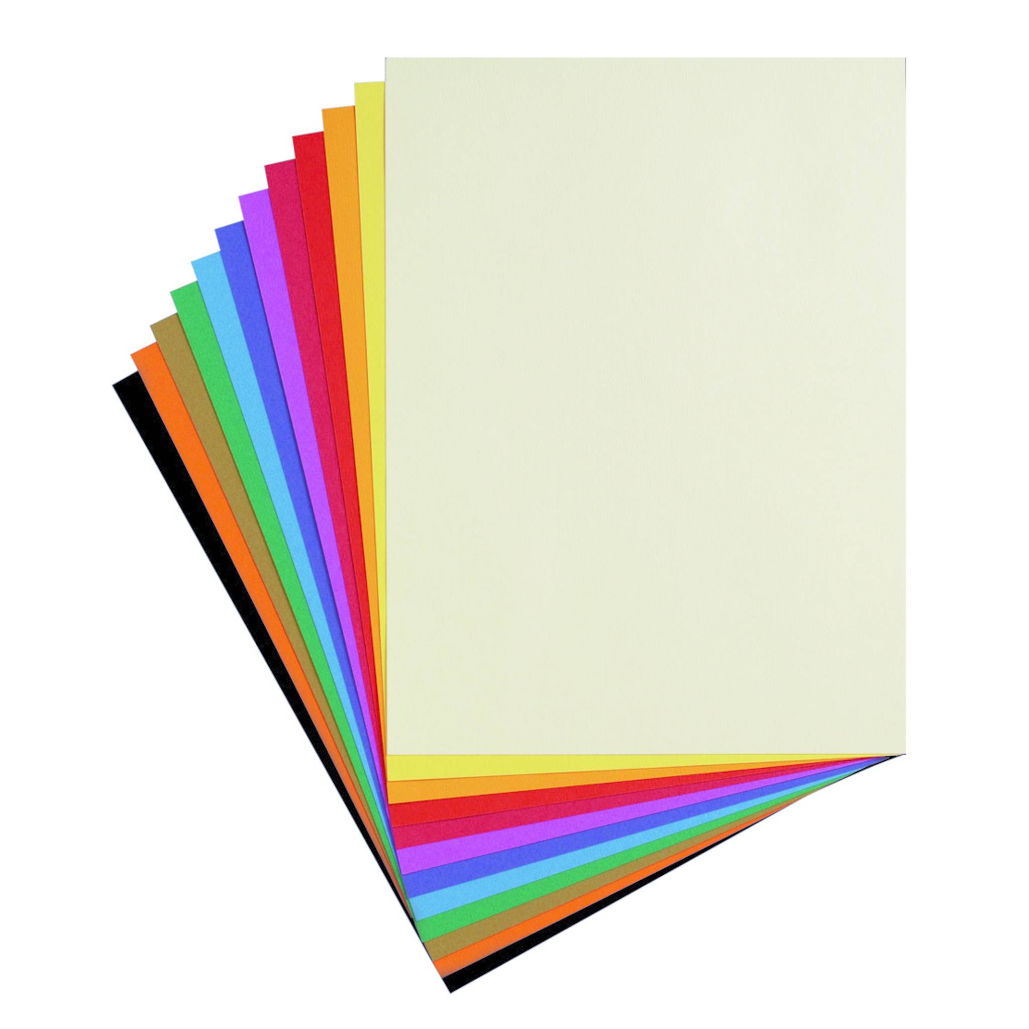 Clairefontaine 10x Zeichenpapier A4 Pack. 12 Bogen Farben Sortiert 96770C