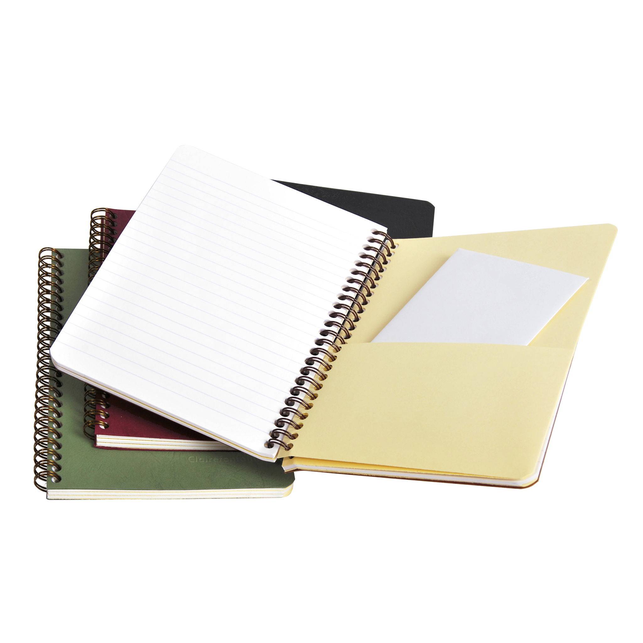 Clairefontaine 5x Spiralbuch Age Bag A5 liniert 60 Blatt - Schwarz 785661C