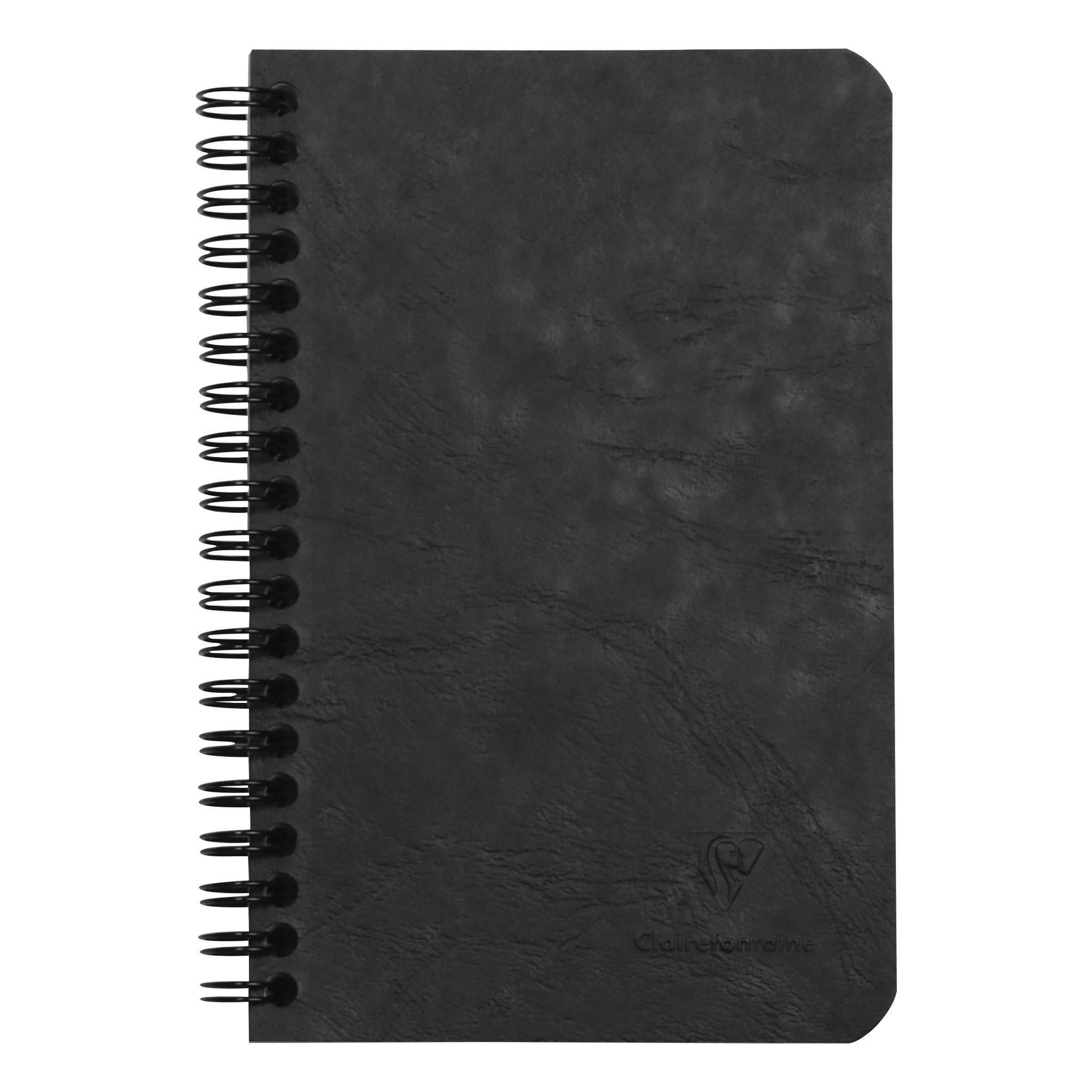 Clairefontaine 5x Spiralbuch Age Bag 11X17cm liniert 60 Blatt Schwarz 786161C