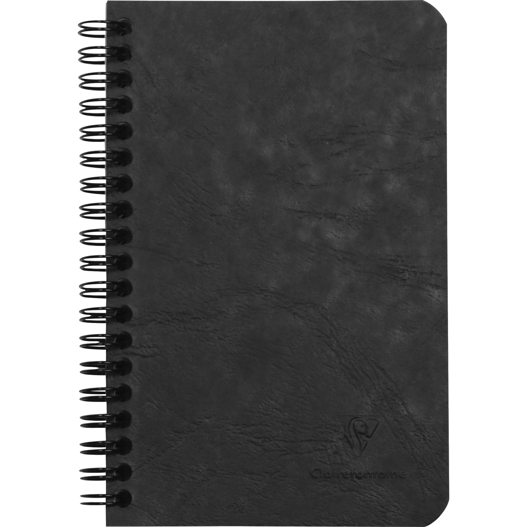 Clairefontaine 5x Spiralbuch Age Bag 11X17cm liniert 60 Blatt Schwarz 786161C