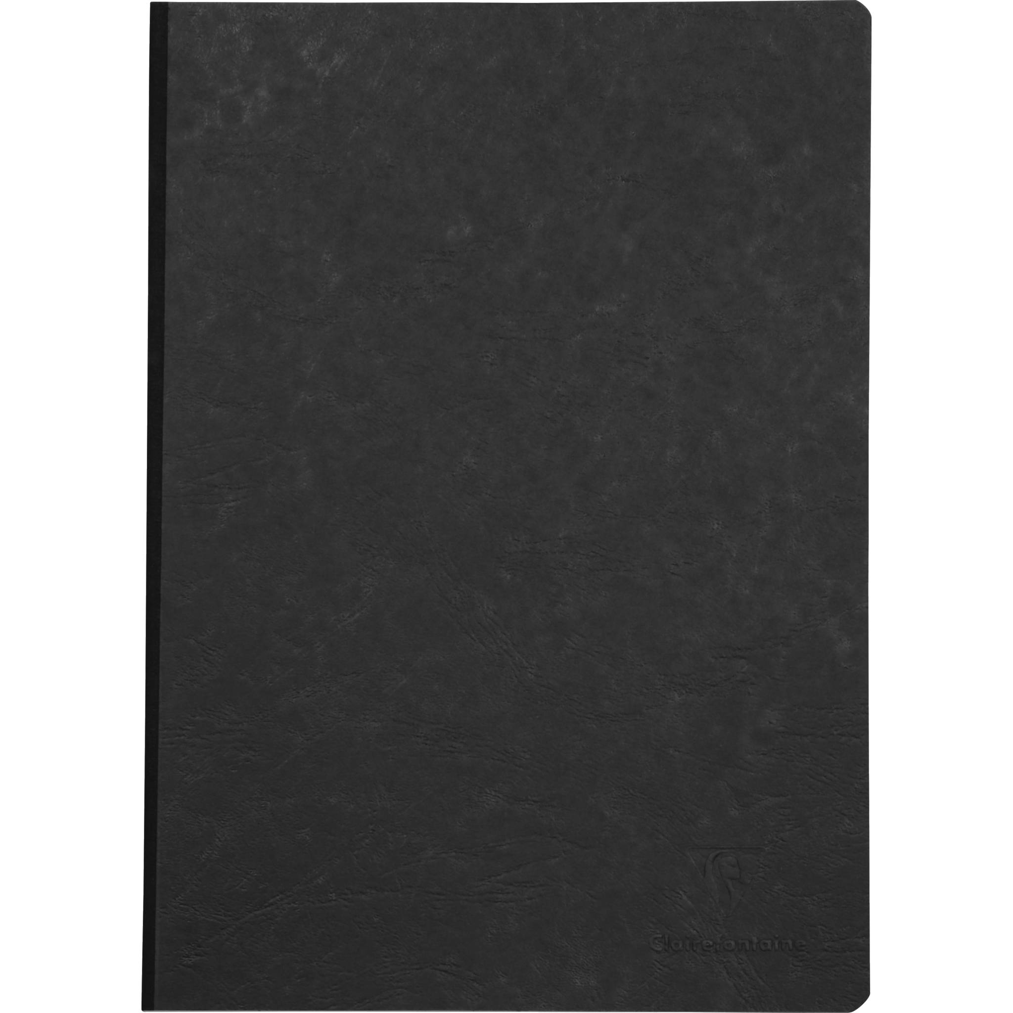 Clairefontaine 5x Notizbuch AgeBag A4 Leinen blanko 96 Blatt - Schwarz 791401C