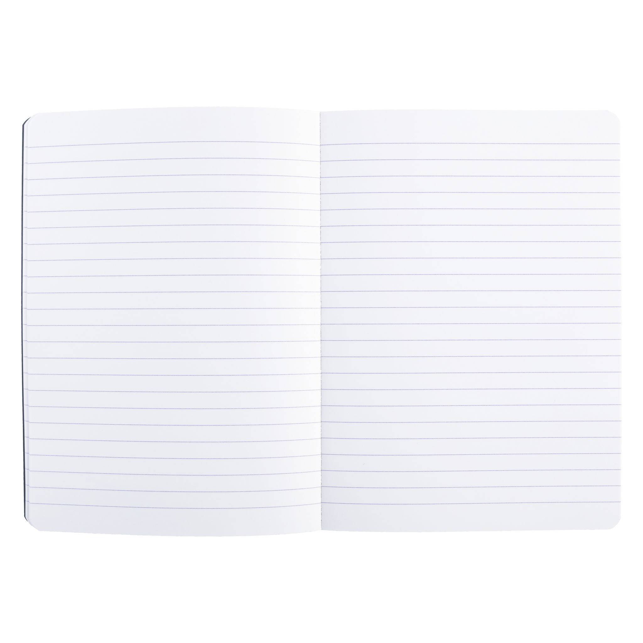 Clairefontaine 5x Notizbuch AgeBag A5 Leinen liniert 96 Blatt - Schwarz 795461C