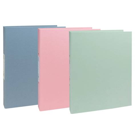 Exacompta 10x Ringbuch A4, 2 Ringe 30mm, RCkarton, AutentiK - sortiert - 54239E