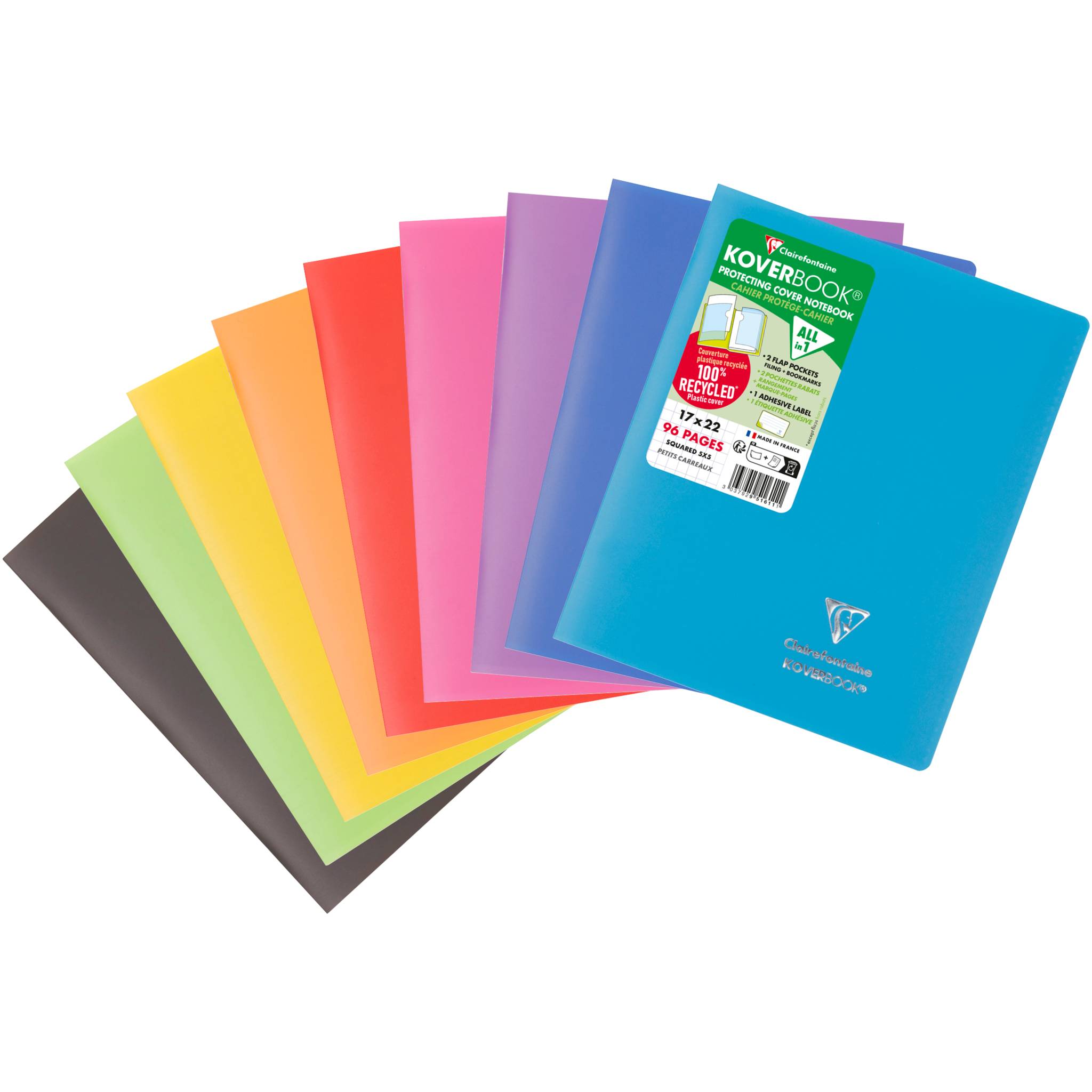 Clairefontaine 951611NRC 40x KoverbookHeftPP 17x22 48Bl ka okap
