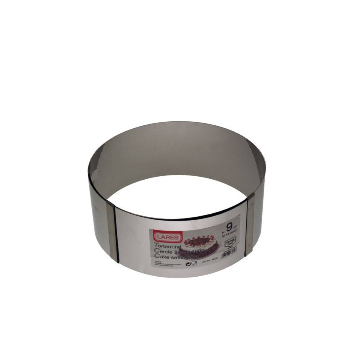 Lares 6009 Tortenring - extra hoch, 9cm