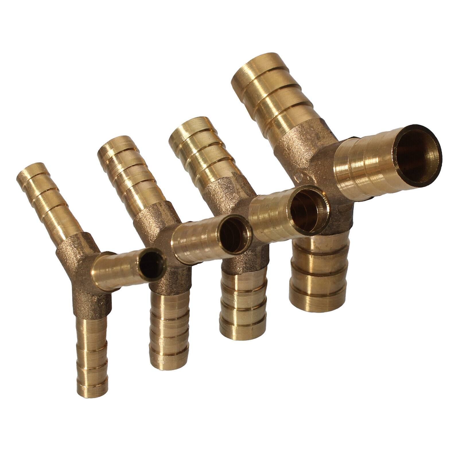 Schlauchverbinder Messing 6-12mm Gerade, Y, T oder L-Verbinder Schlauchstutzen Modell „Y“ 8mm