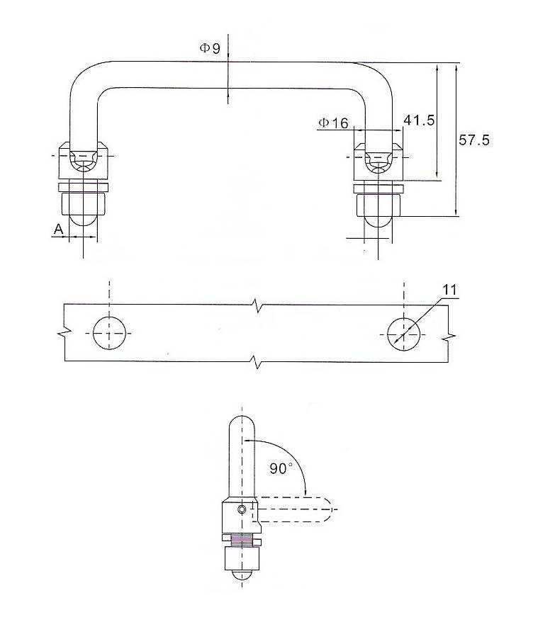 Bügelgriff Tragegriff Kistengriff klappbar Klappgriff Kistengriffe Griff Kiste Edelstahl V2A 100mm