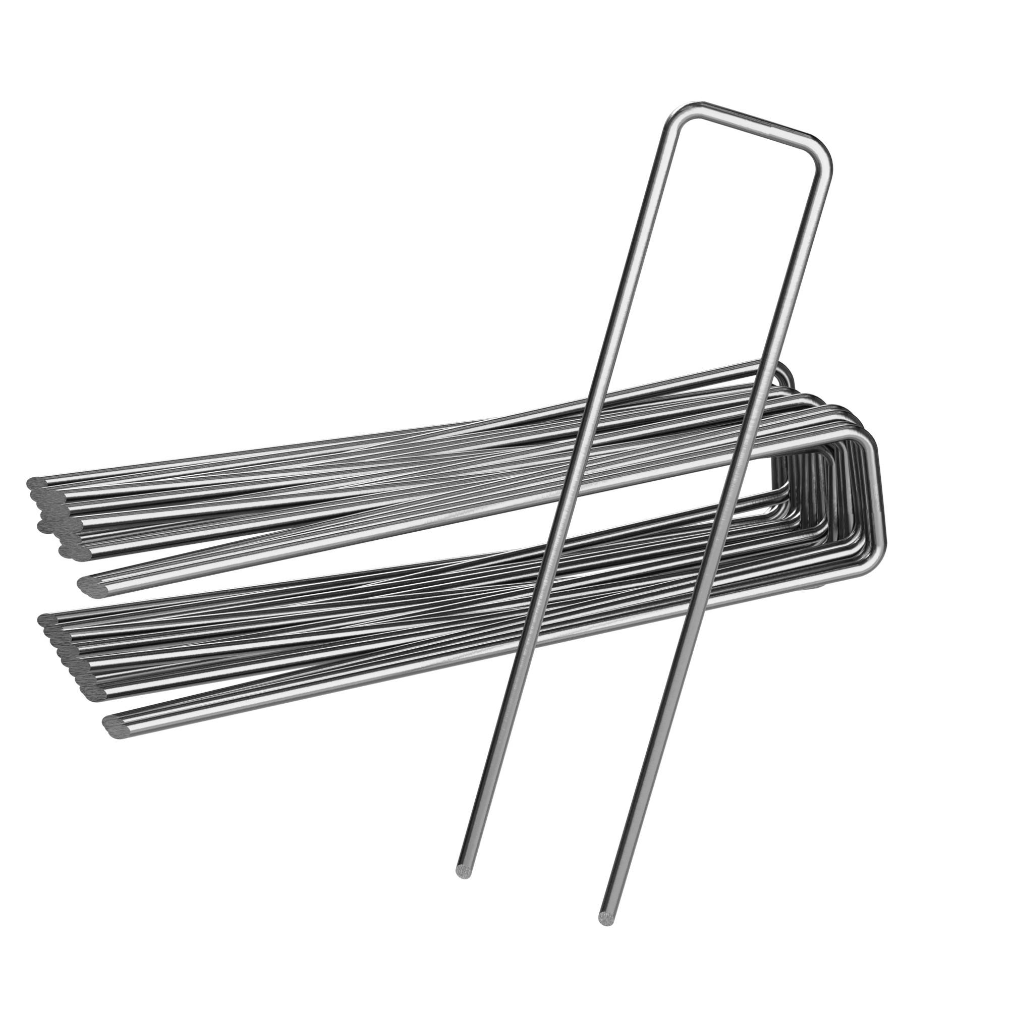 Erdanker Heringe 150x30mm Ø3mm Bodenanker Erdnagel Zeltnagel Anker Unkrautvlies 25 Stück