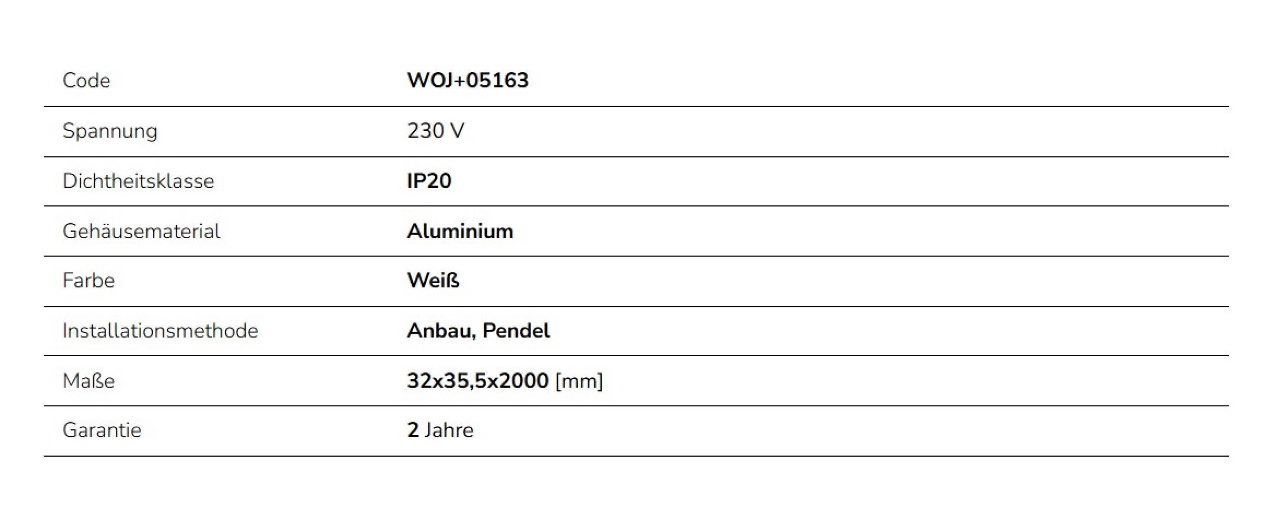 Spectrum LED 3-Phasen Stromschiene (SPS 2) Aufbau 2m für Schienensystem Leuchten Strahler IP20 weiß 200 cm