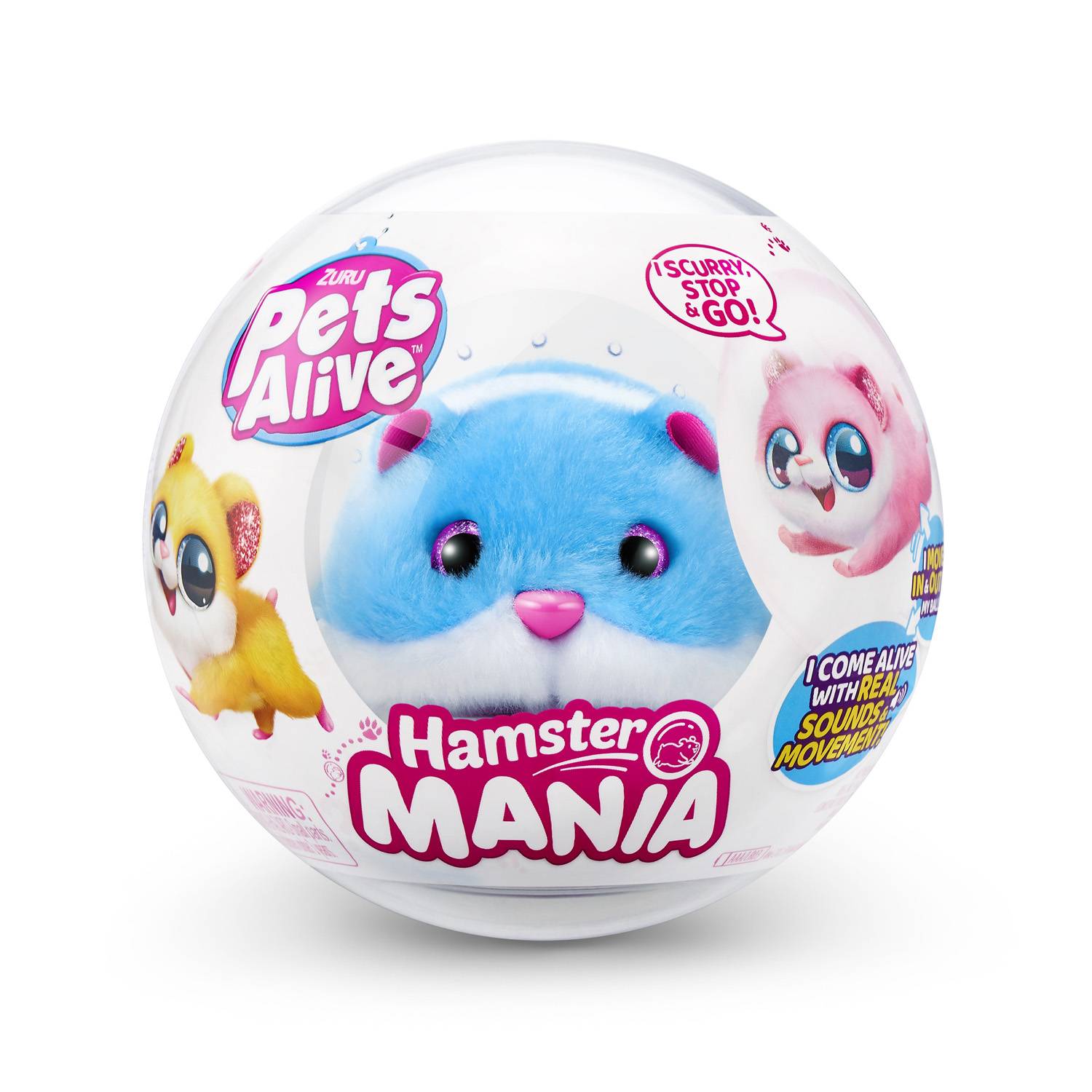 ZURU 9543A - Pets Alive Hamster Mania, Blau - Elektronisches Haustier