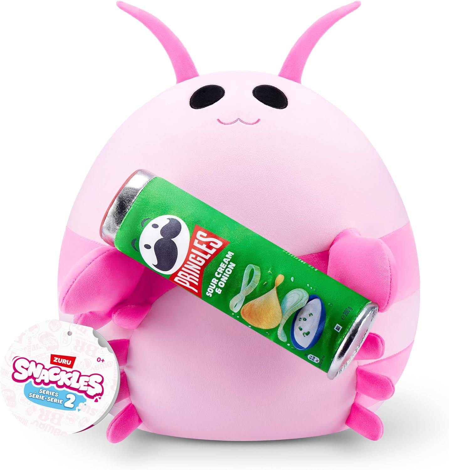 ZURU 77605B - Snackles Pinker Shrimp (Pringles Sour Cream & Onion) 20 cm - Serie 2