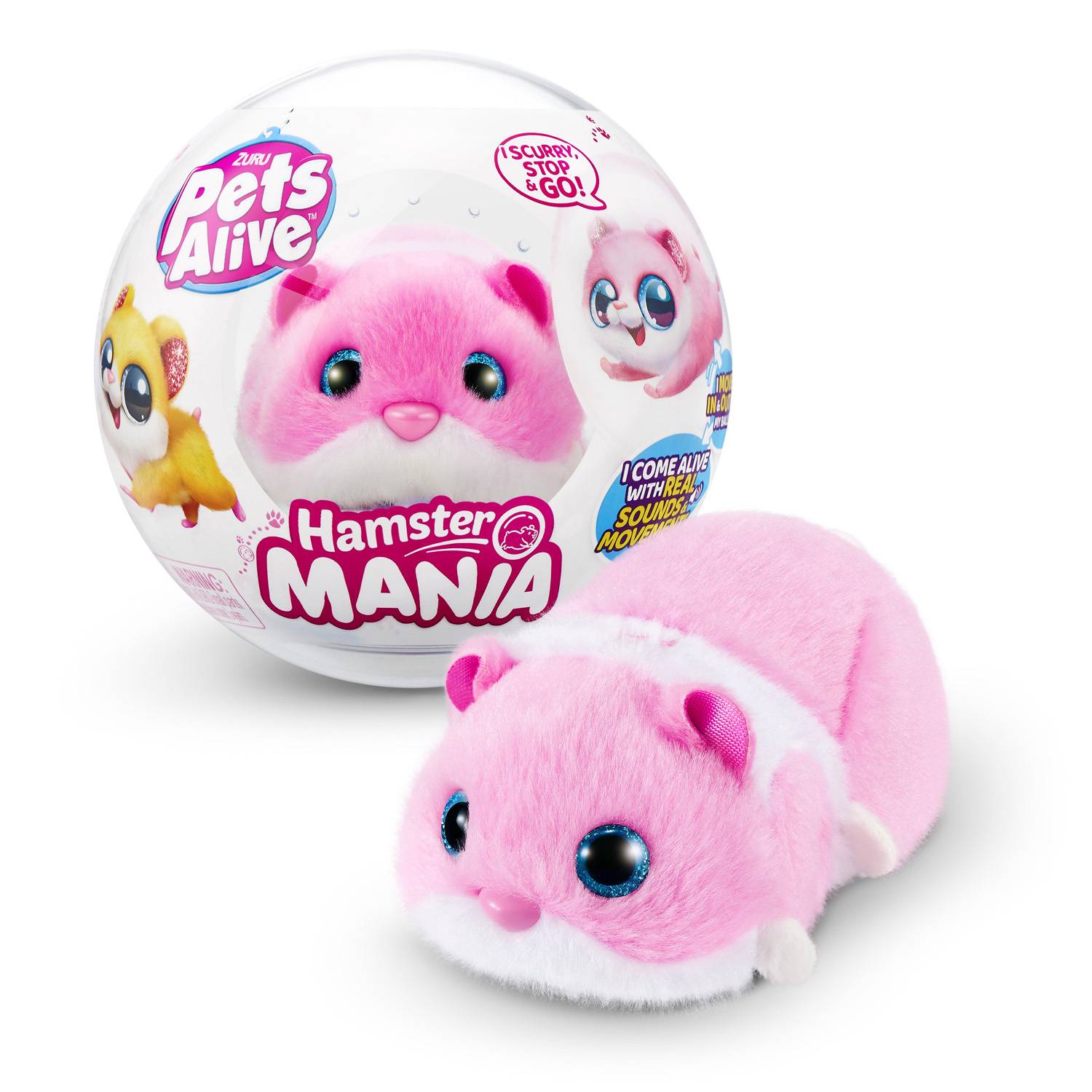 ZURU 9543B - Pets Alive Hamster Mania, Pink - Elektronisches Haustier