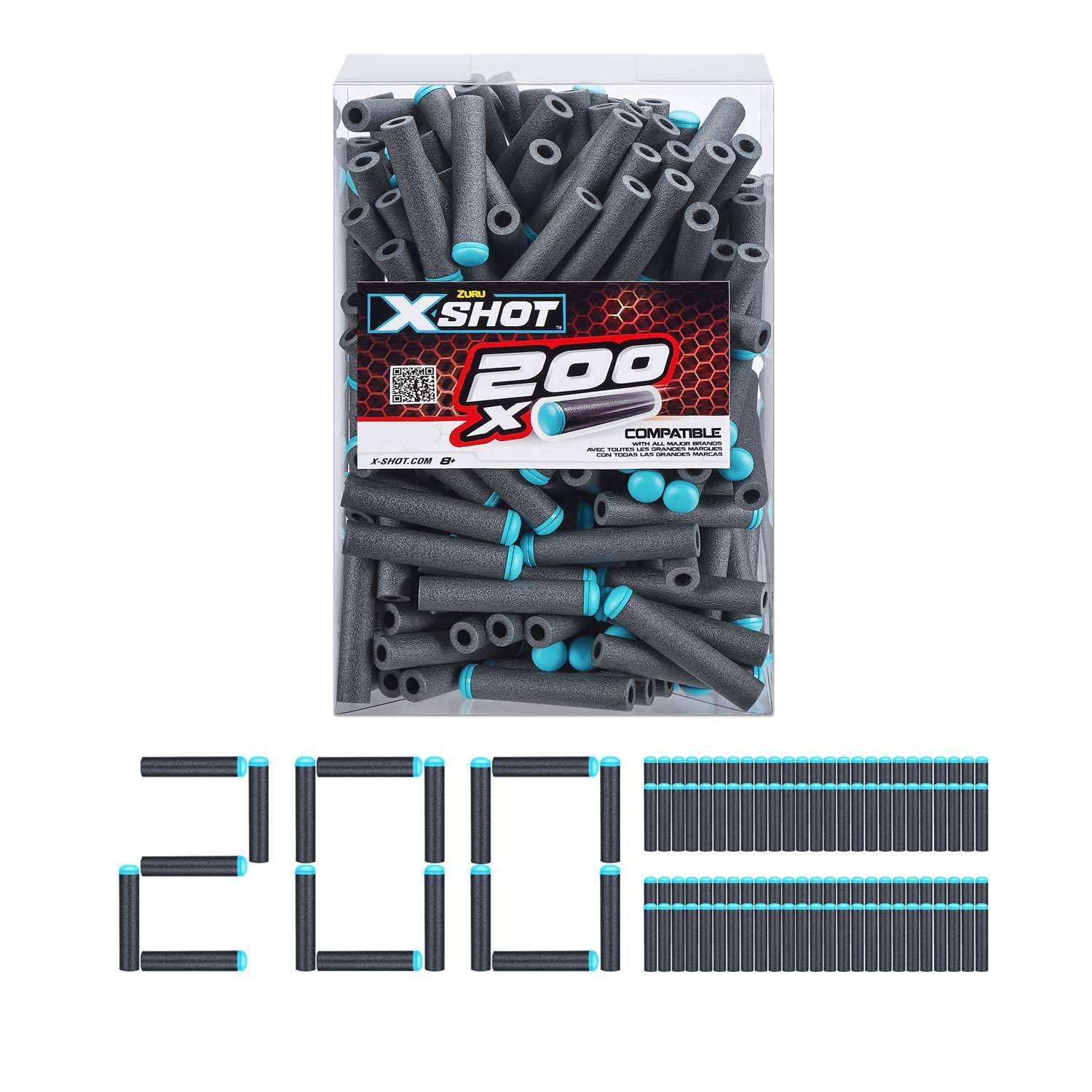 ZURU 36500 - X-Shot - Excel Nachfüllpackung 200 Darts