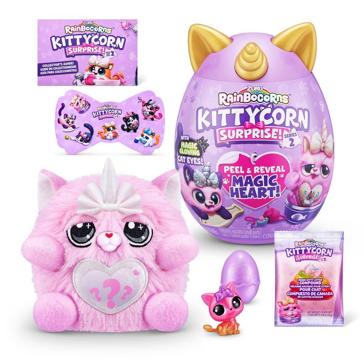 ZURU 9279H - Rainbocorns Kittycorn Surprise Serie 7 - Chinchilla-Katze Chai