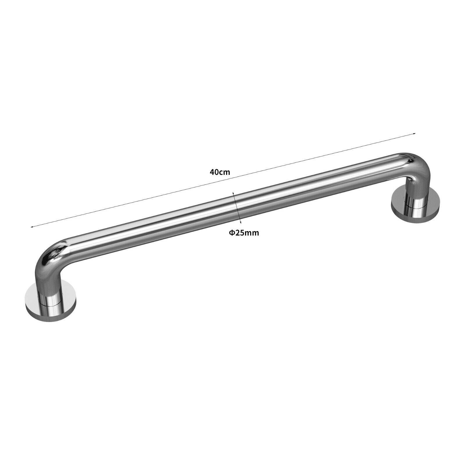 Edelstahl Haltegriff Griff Wandgriff Bad Badewanne Dusche Stange gebürstet chrom Ø25mm, 40cm, poliert