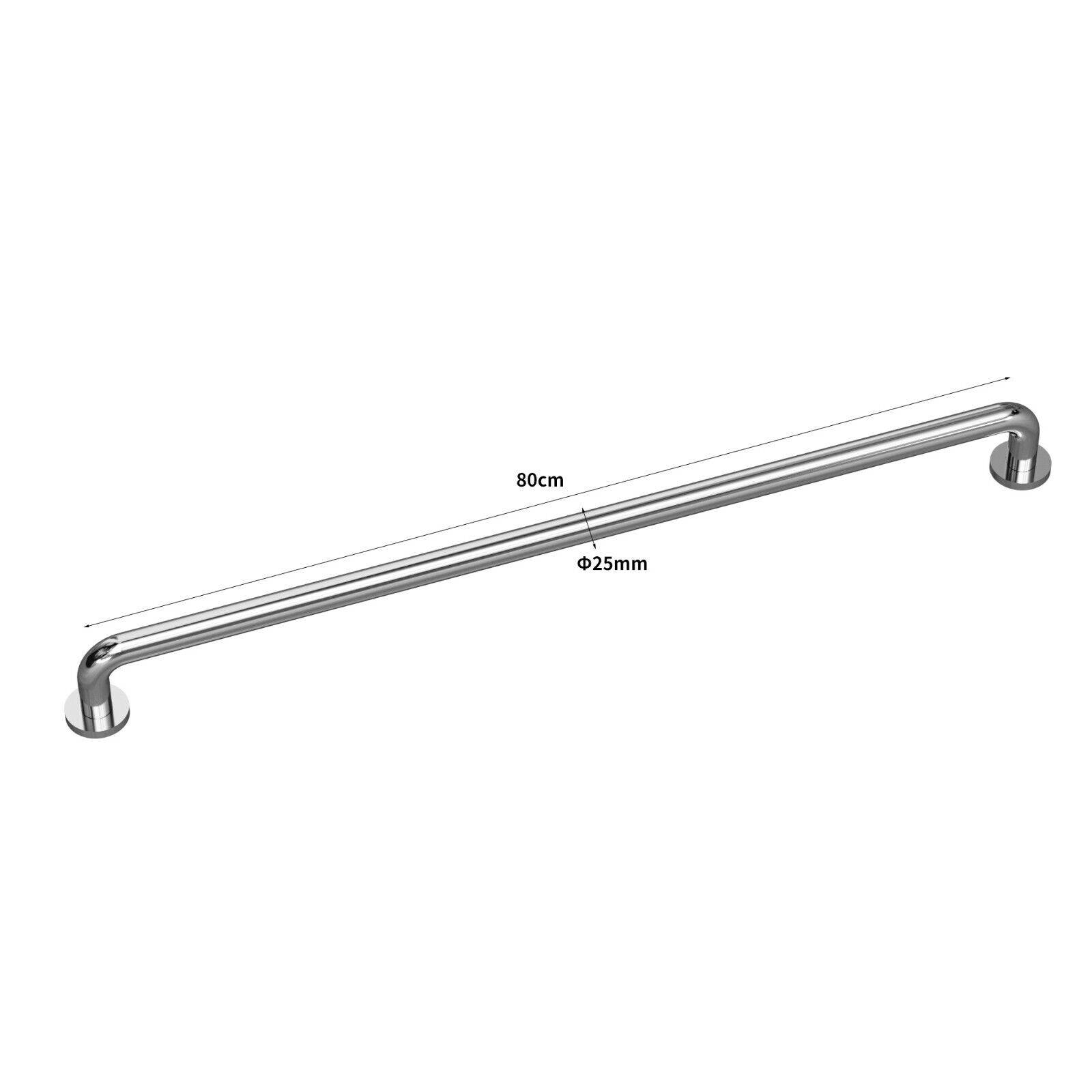 Edelstahl Haltegriff Griff Wandgriff Bad Badewanne Dusche Stange gebürstet chrom Ø25mm, 80cm, poliert
