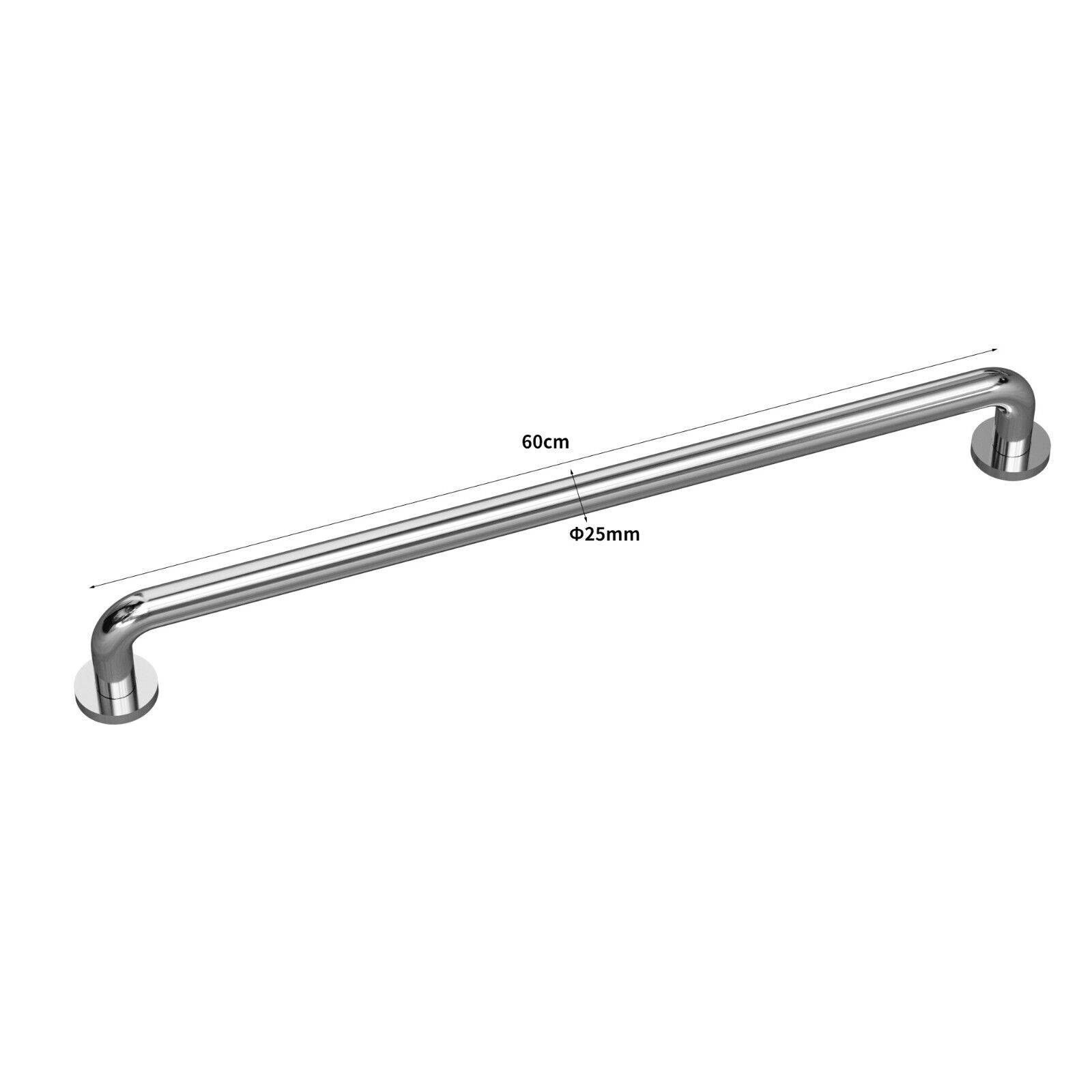 Edelstahl Haltegriff Griff Wandgriff Bad Badewanne Dusche Stange gebürstet chrom Ø25mm, 60cm, poliert
