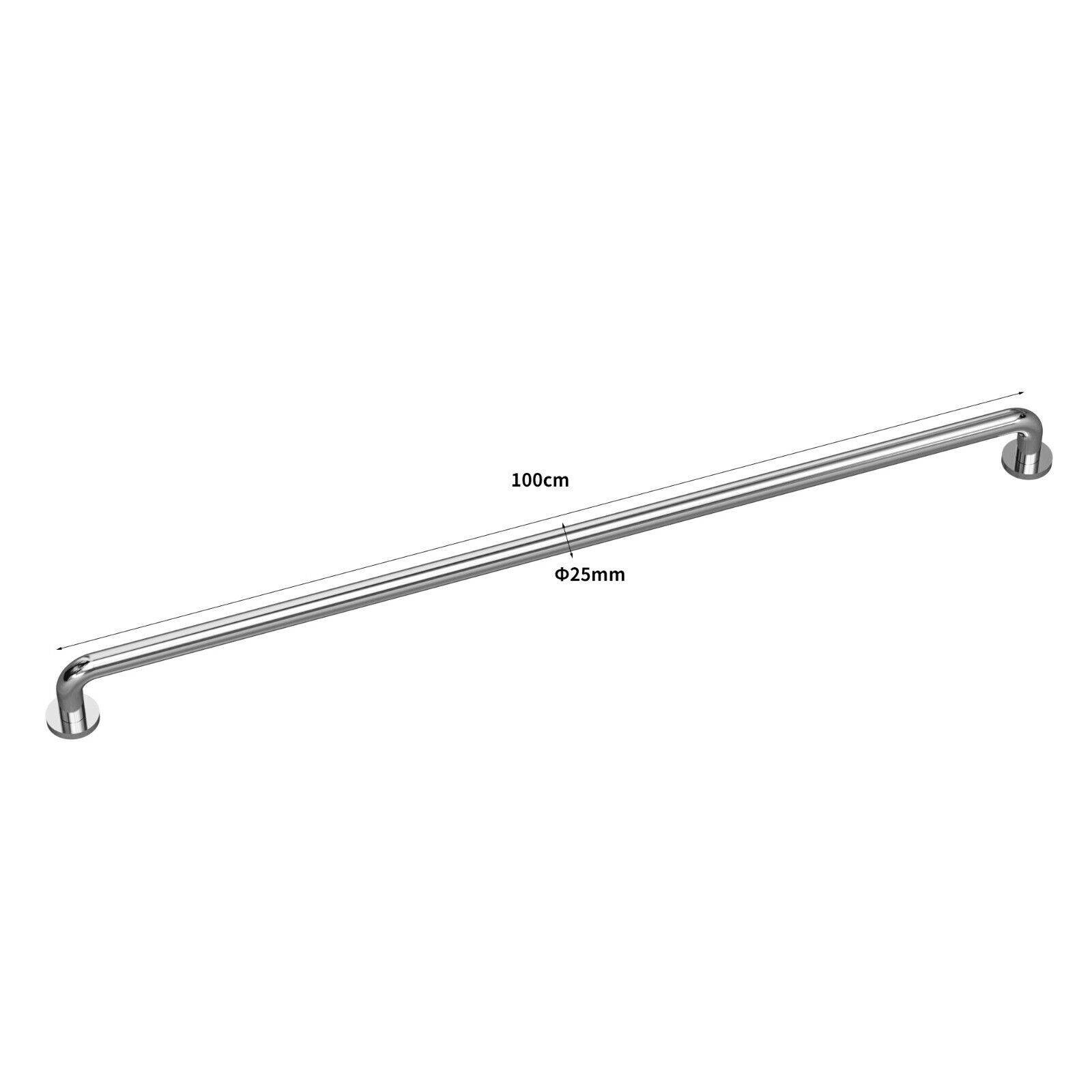 Edelstahl Haltegriff Griff Wandgriff Bad Badewanne Dusche Stange gebürstet chrom Ø25mm, 100cm, poliert