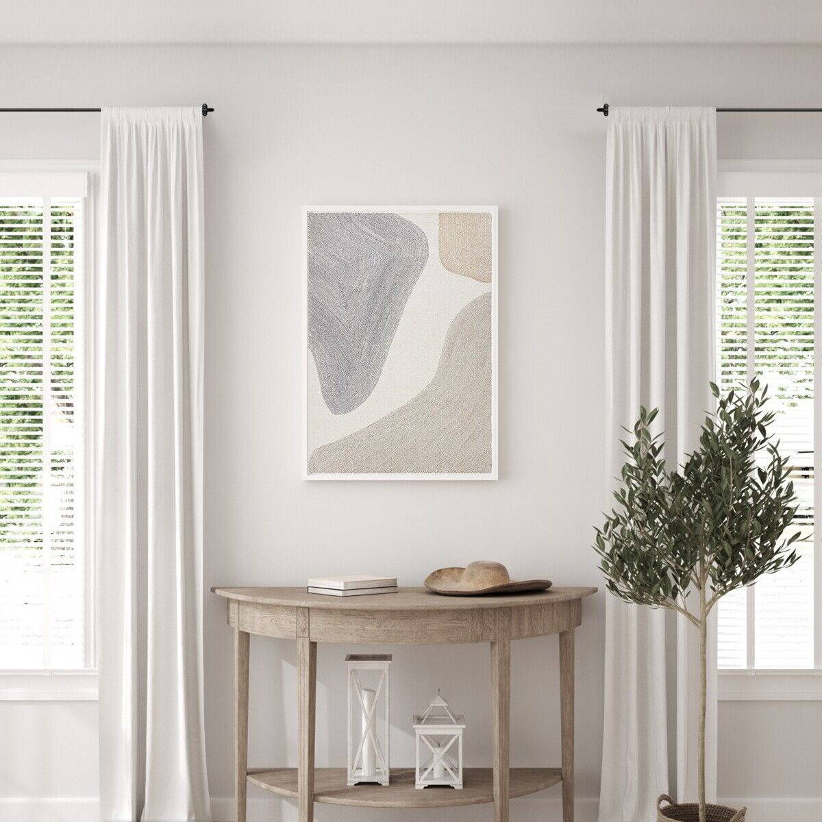 Vorhangstange Gardinenstange Badevorhang Teleskop Teleskopstange ausziehbar Schwarz 70-120cm