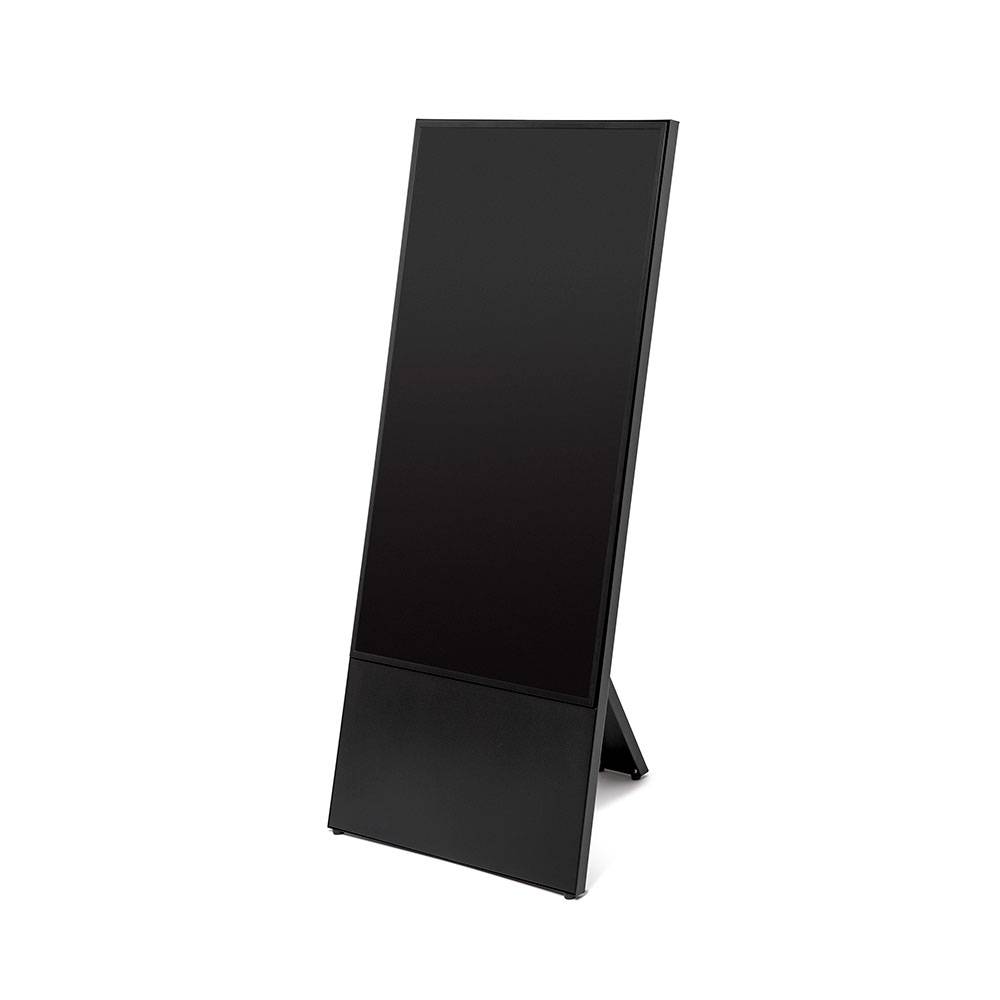 Showdown Displays StreamLine Digitaler Kundenstopper Mit 43" Samsung-Bildschirm Schwarz
