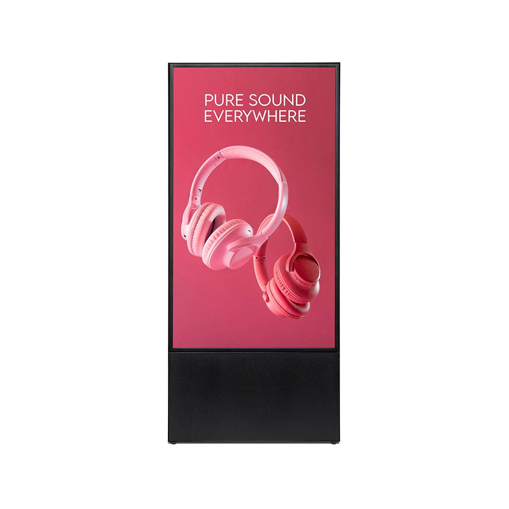 Showdown Displays StreamLine Digitaler Kundenstopper Mit 43" Samsung-Bildschirm Schwarz