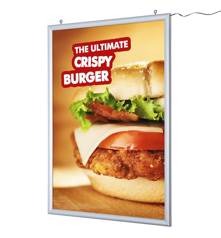 Showdown Displays LED-Leuchtrahmen Doppelseitig 70 x 100 cm