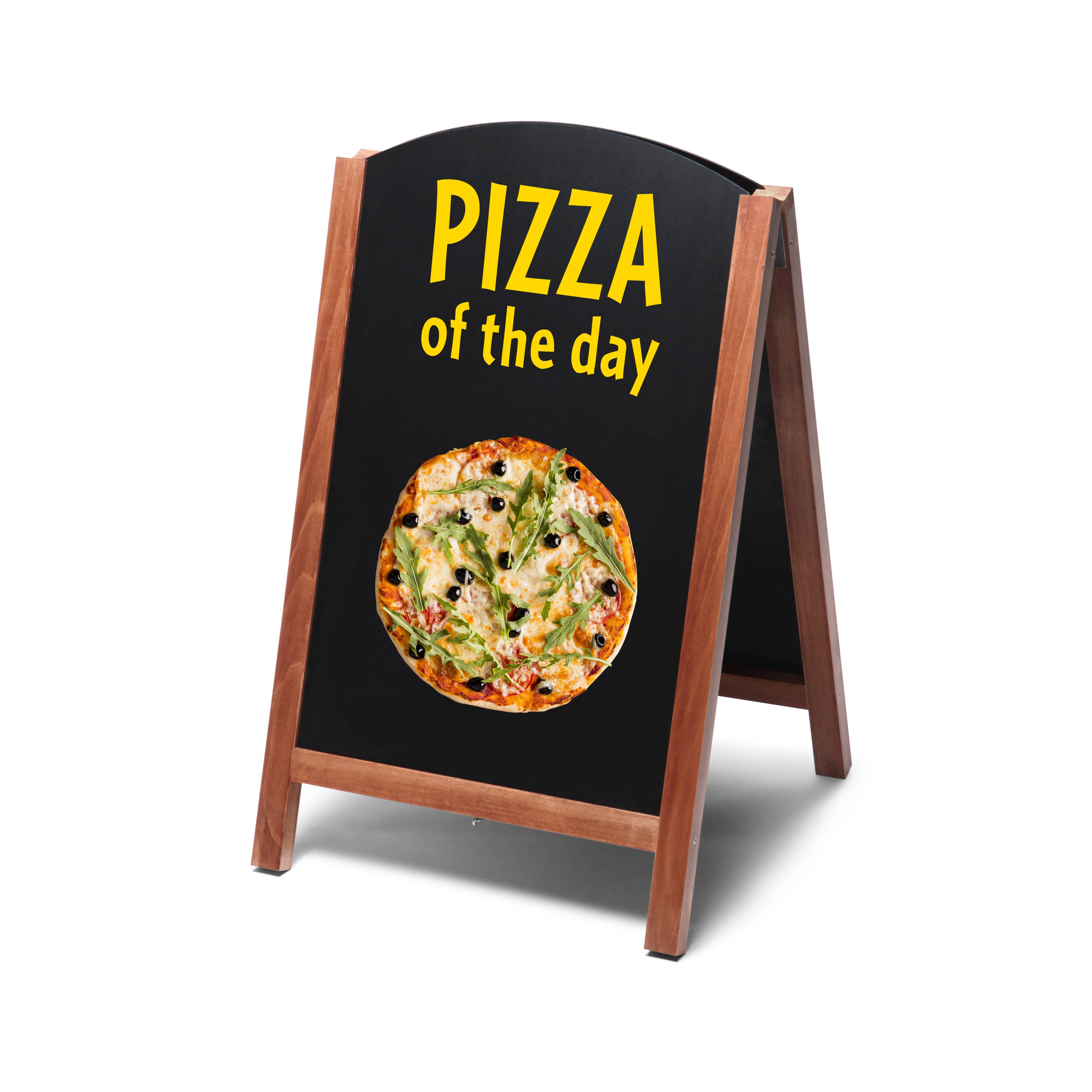 Showdown Displays Kundenstopper Tafel Holz Fast Switch Hellbraun (55x85)