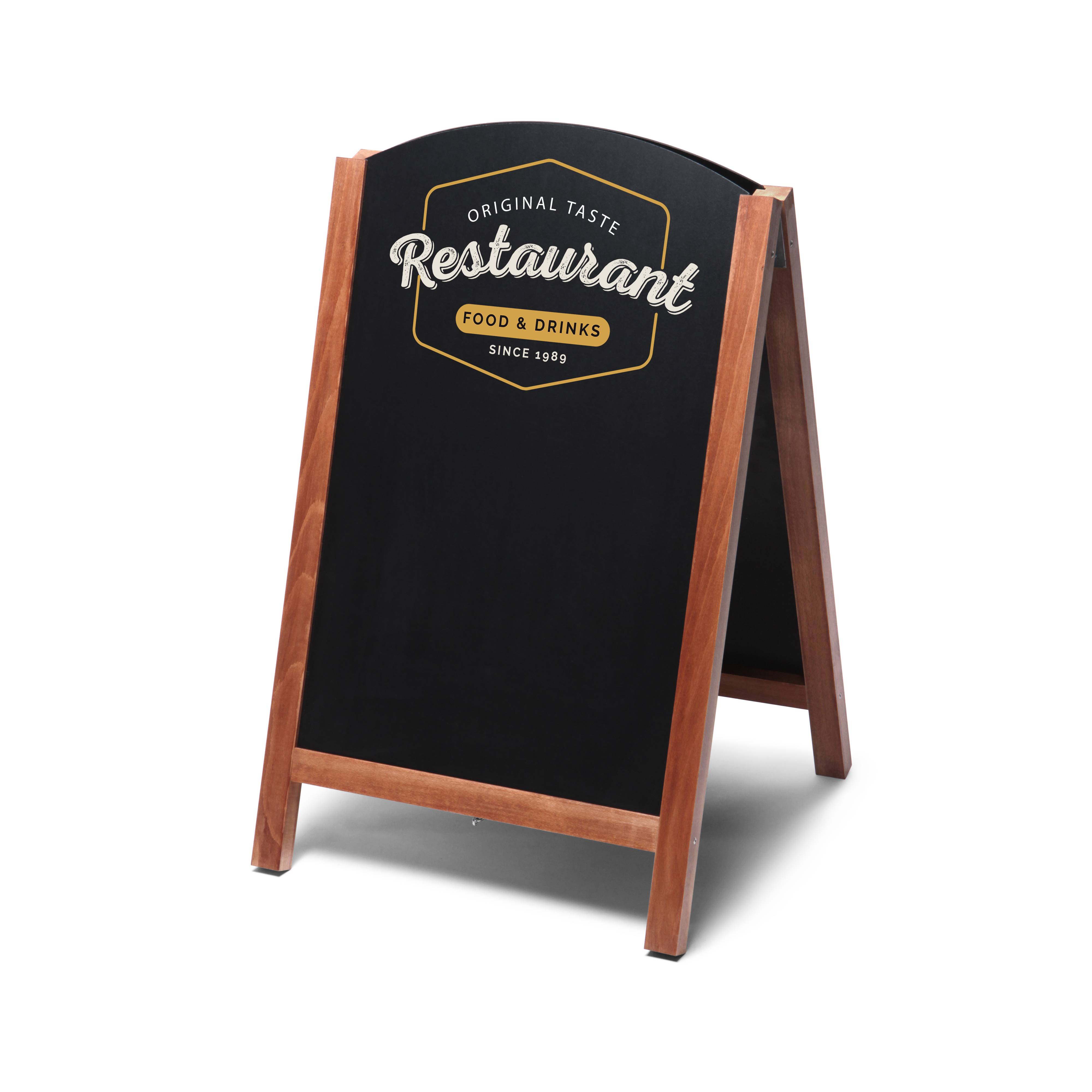 Showdown Displays Kundenstopper Kreidetafel Fast Switch 68x120, hell
