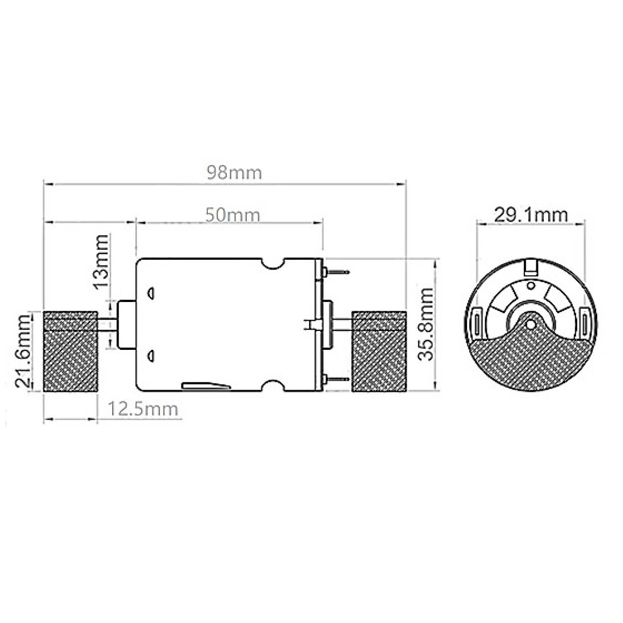 12V Vibrationsmotor 100mm Unwuchtmotor Rüttelmotor Elektromotor Industrie
