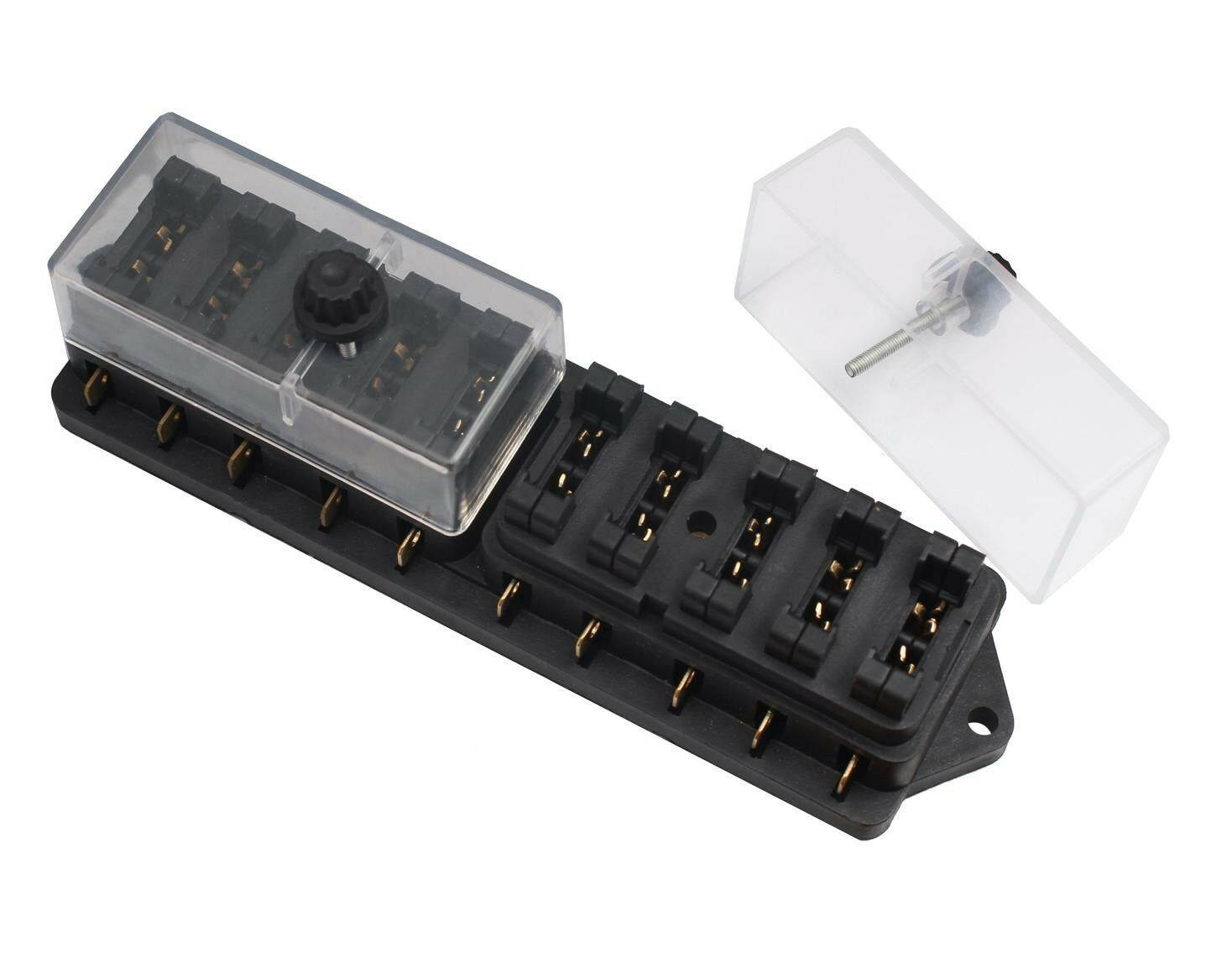 10er Sicherungskasten ATO ATC 6-48V Sicherungshalter für KFZ PKW LKW Boot