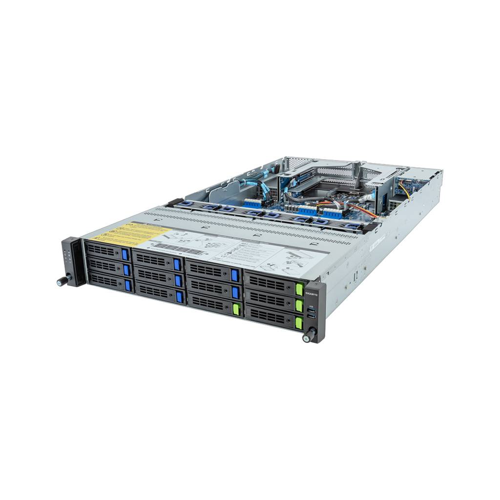 Gigabyte R283-Z91-ACV1 (Rev. 3.x) Rack Server 2U Dual Sockel SP5 6NR283Z91DR000ACV1