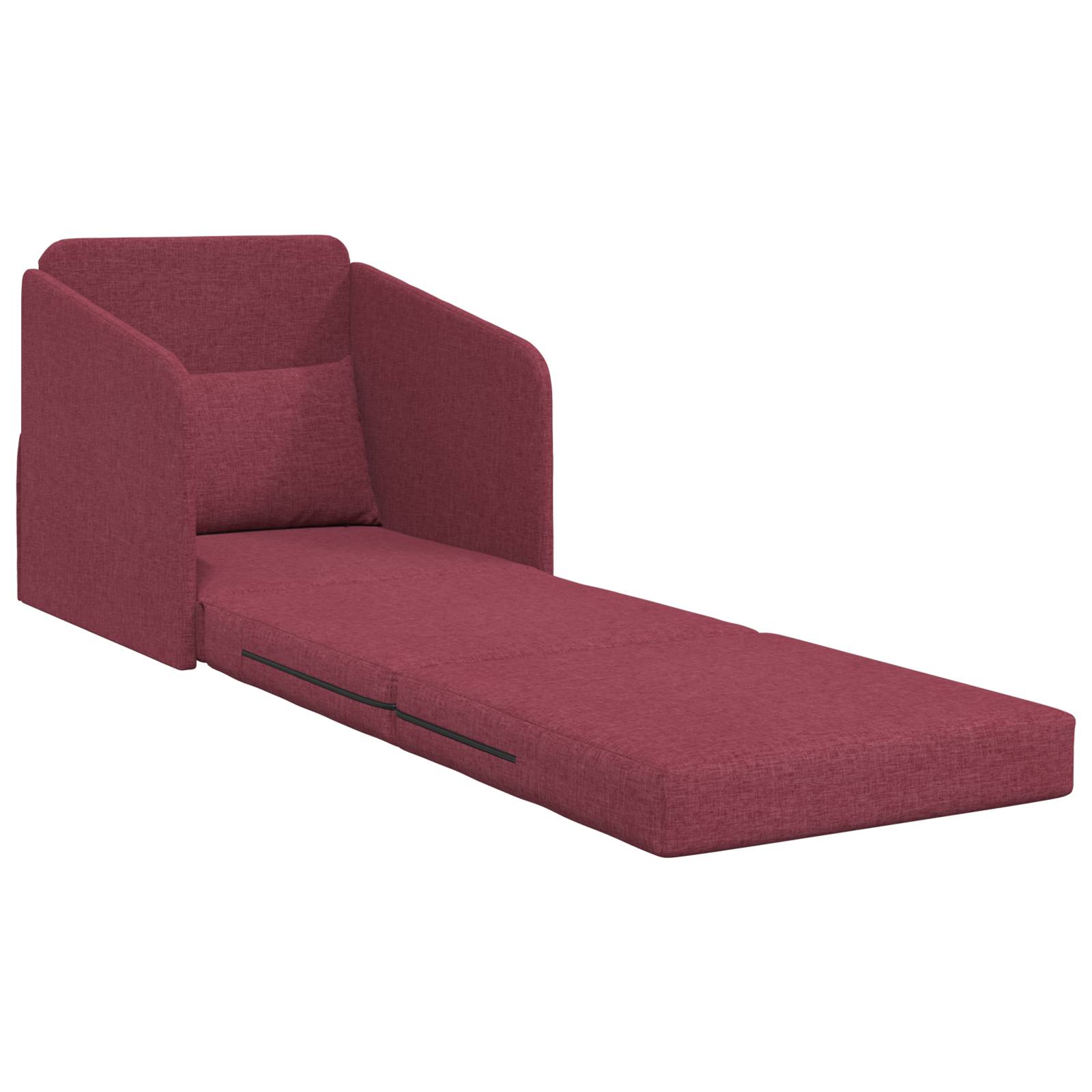vidaXL Schlafsessel 2-in-1 Weinrot 65x80x83 cm Stoff