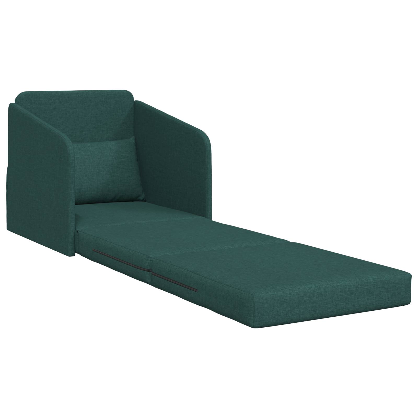 vidaXL Schlafsessel 2-in-1 Dunkelgrün 65x80x83 cm Stoff