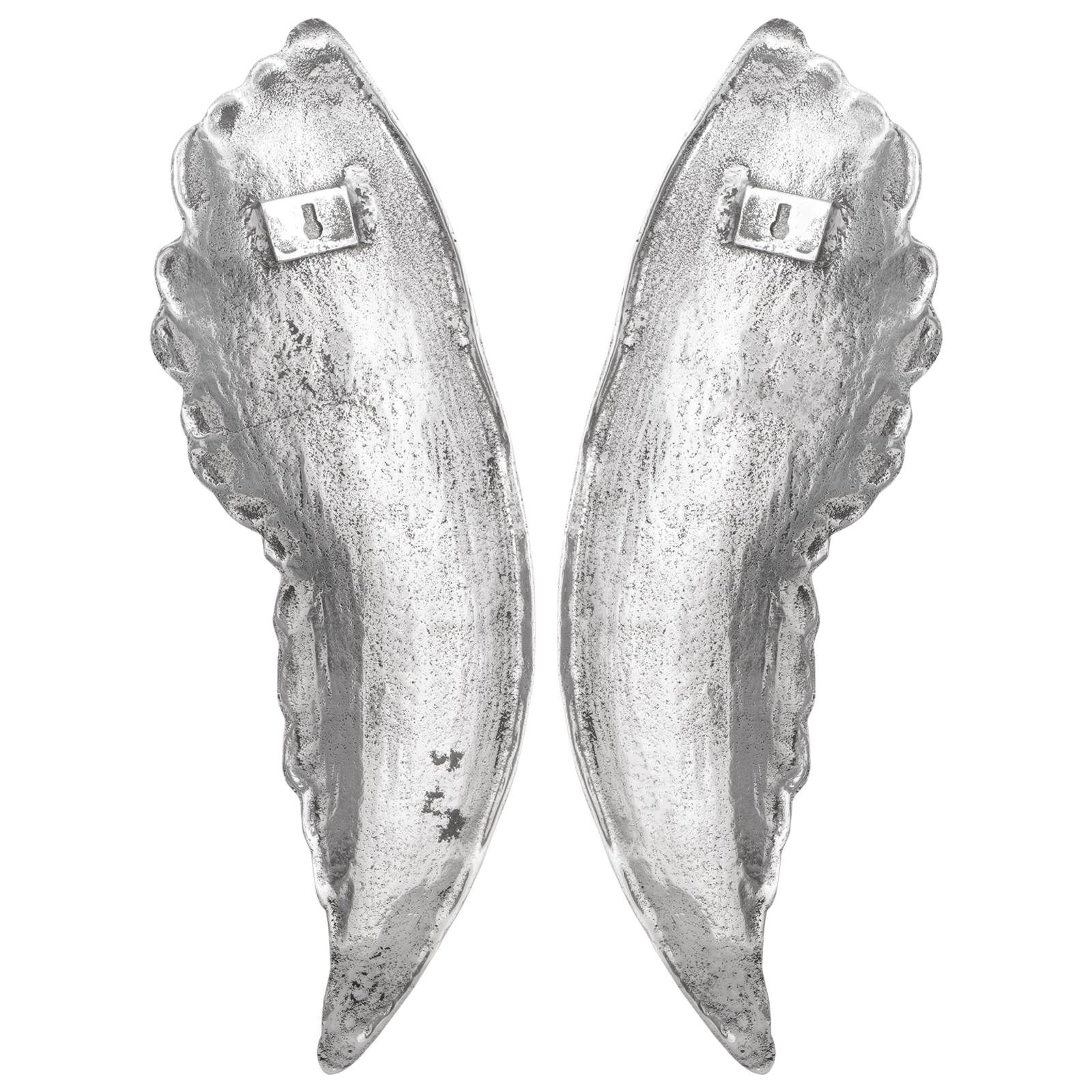 vidaXL Flügel Silber 91x31x5 cm Aluminium