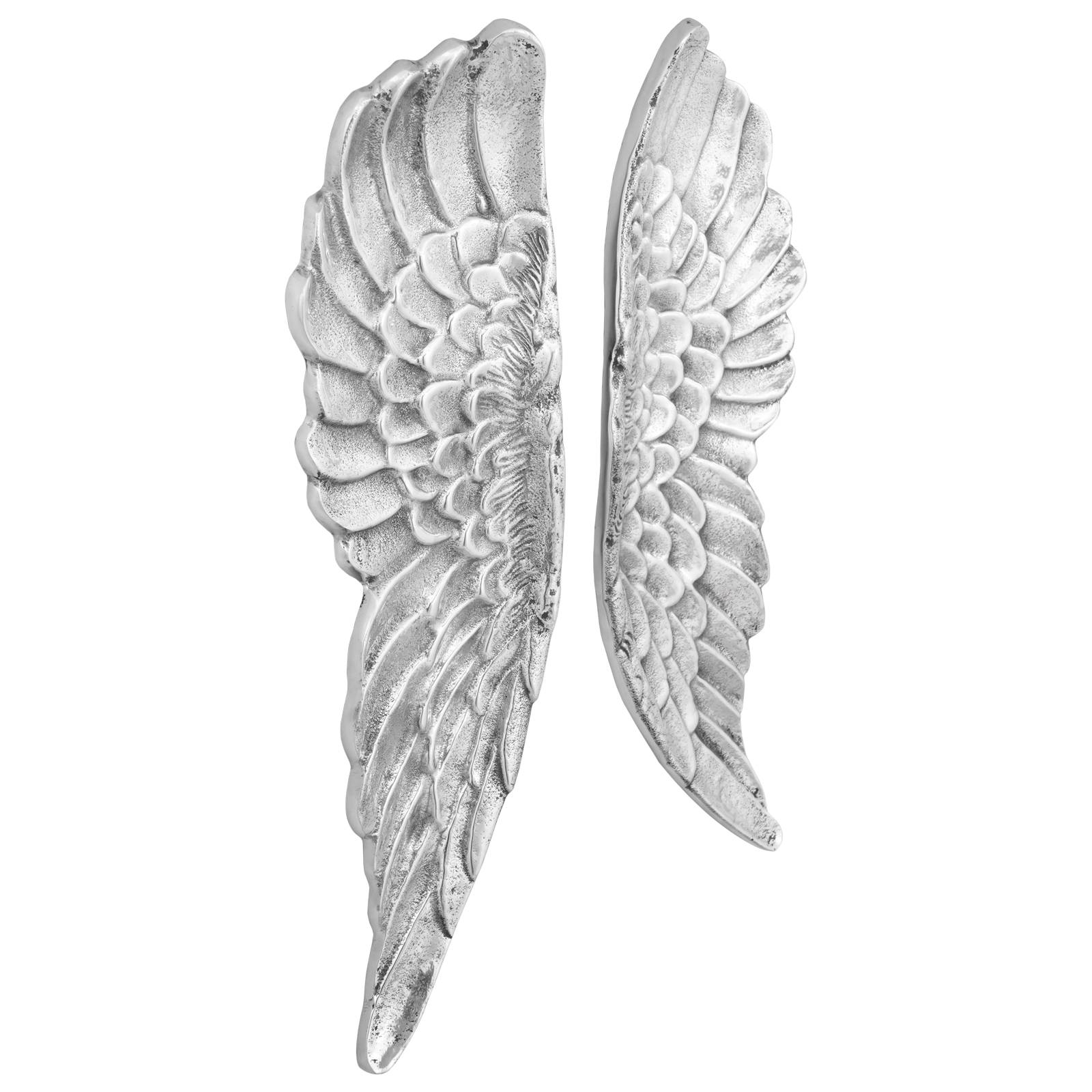 vidaXL Flügel Silber 91x31x5 cm Aluminium