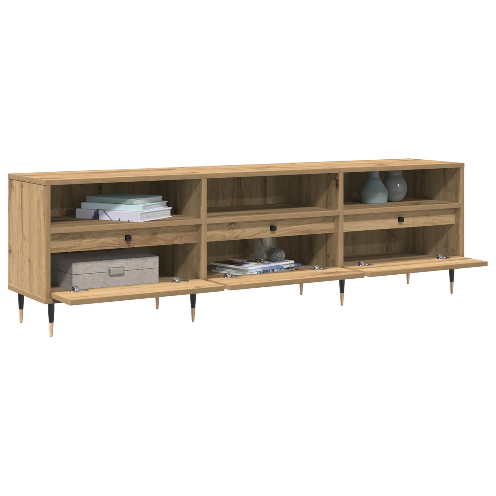 vidaXL TV-Schrank Artisan Eiche 150x30x44,5 cm Holzwerkstoff