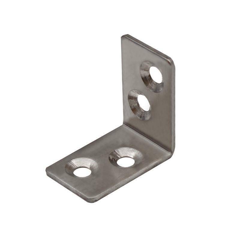 10x Edelstahl Winkelverbinder 32x32x20mm Eckwinkel Lochwinkel Holzverbinder