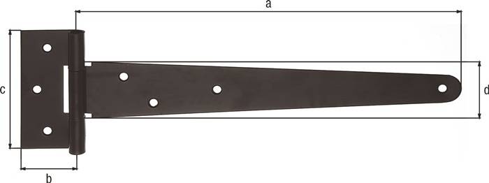 Kreuzgehänge L.294x40xB.90x46xStärke 2,5mm STA katapor. aufgetr. schw. Tauchlack